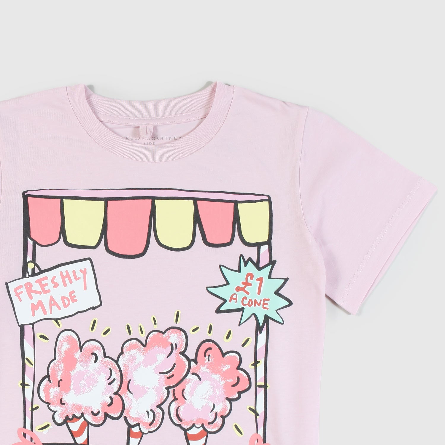 Maglia rosa con stampa zucchero filato bambina - annameglio.com abbigliamento moda