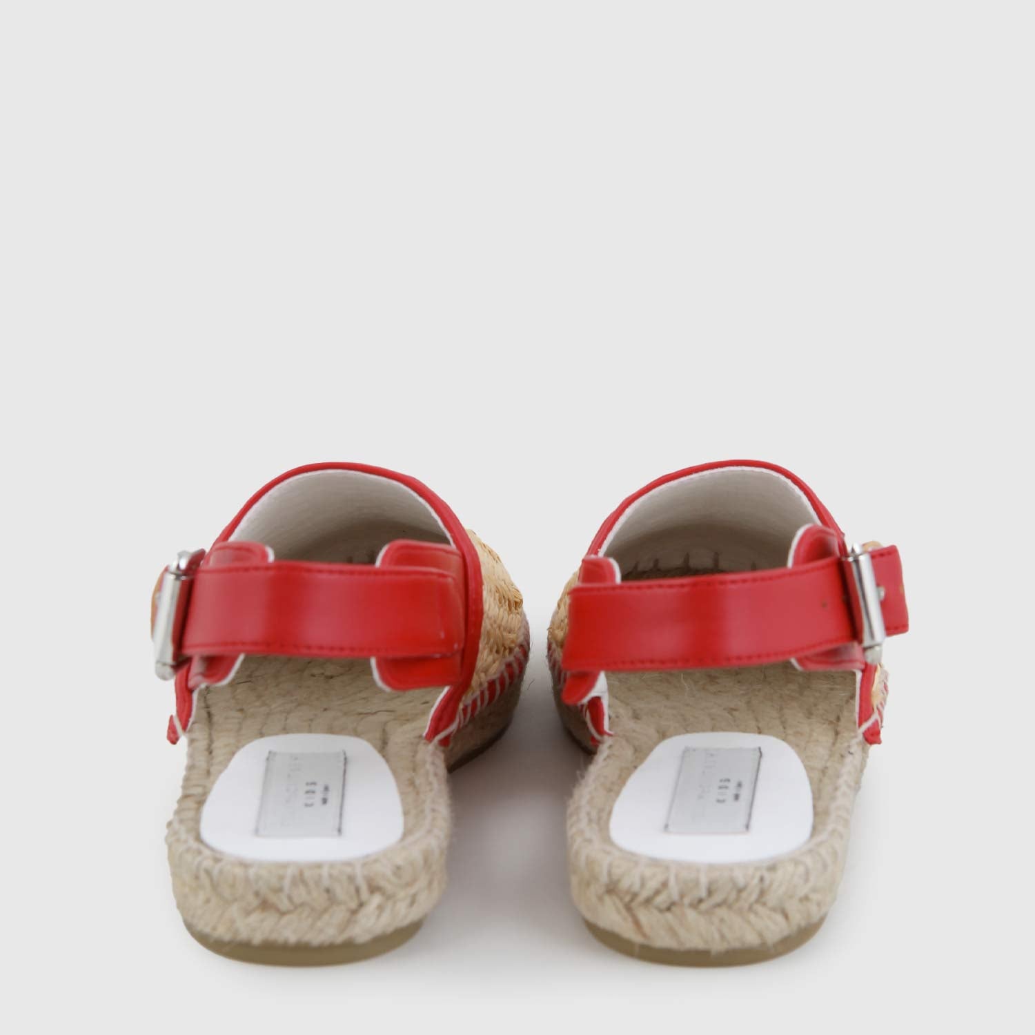 espadrillas in rafia con cuore rosso ragazza - annameglio.com abbigliamento moda