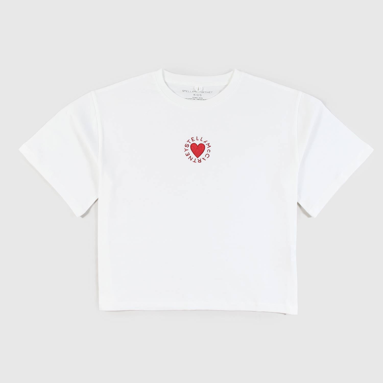 t-shirt bianca con cuore ragazza - annameglio.com abbigliamento moda