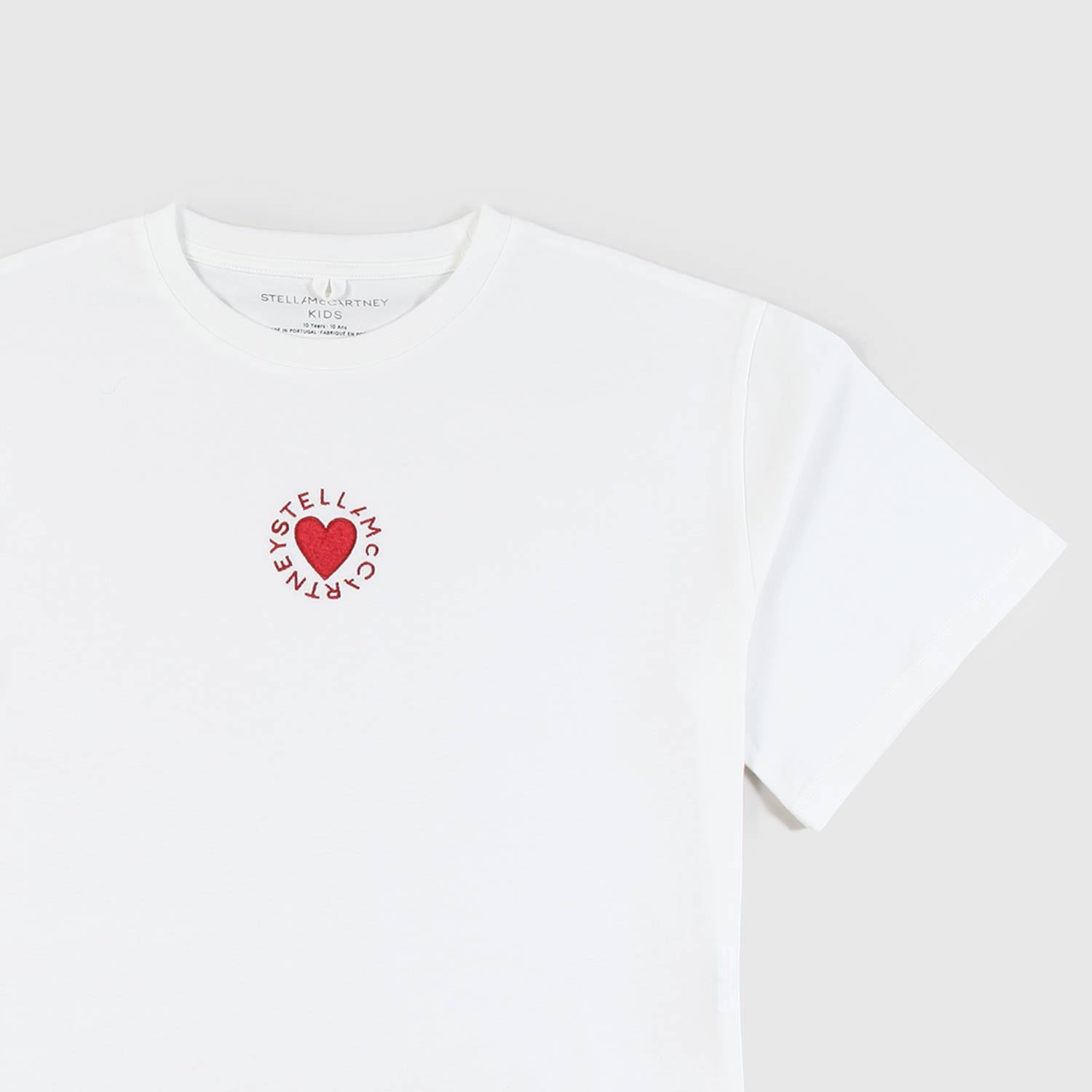 t-shirt bianca con cuore ragazza - annameglio.com abbigliamento moda