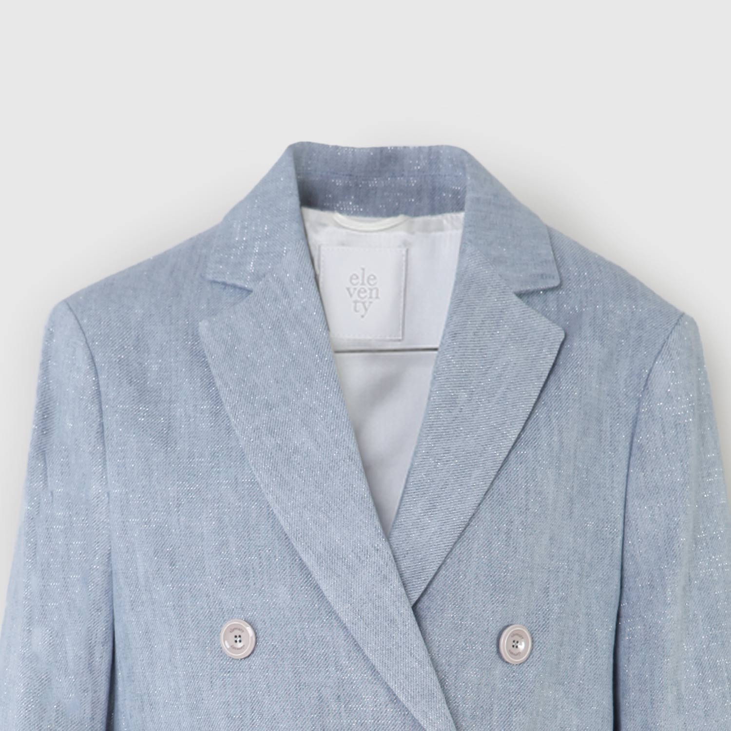 giacca celeste con punti luce argento ragazza - annameglio.com abbigliamento moda