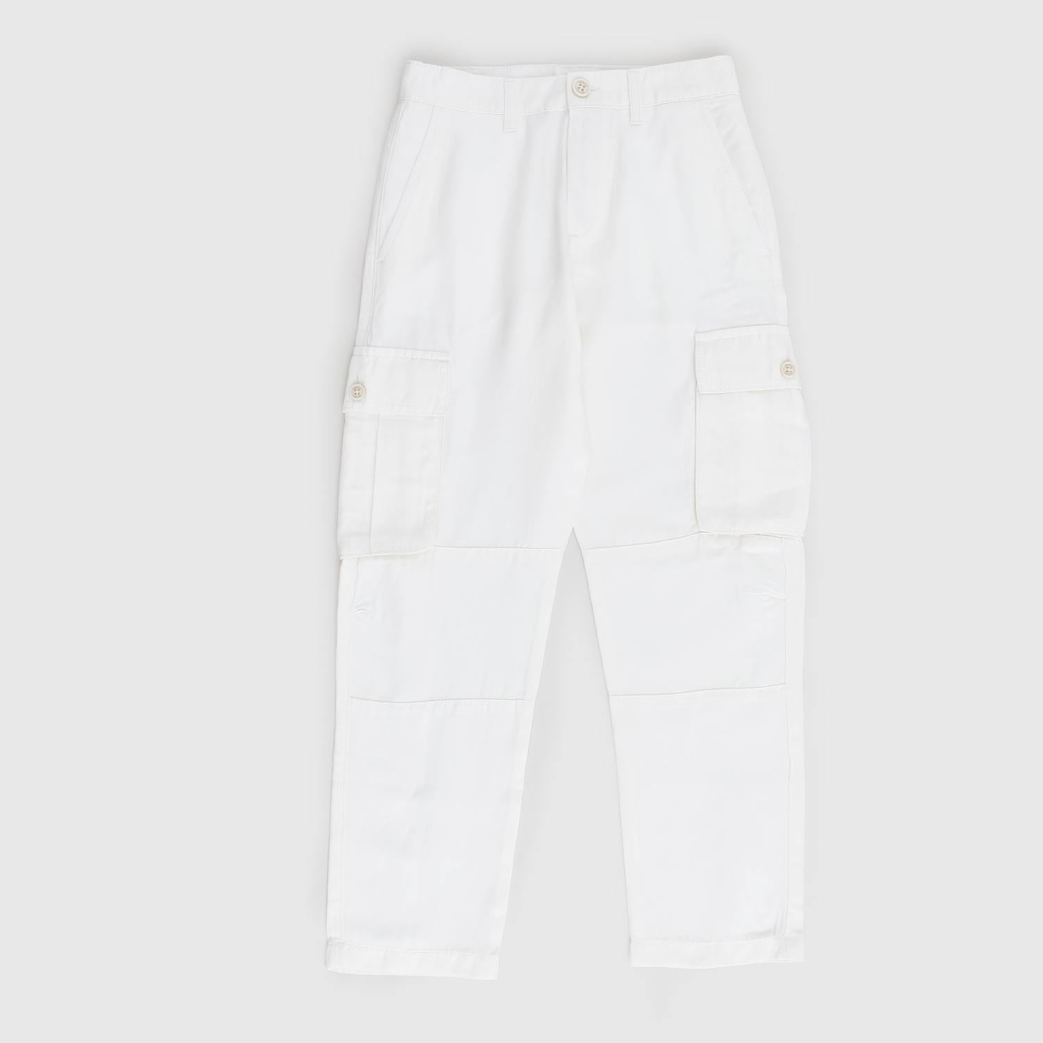 pantalone lungo bianco cargo - annameglio.com abbigliamento moda