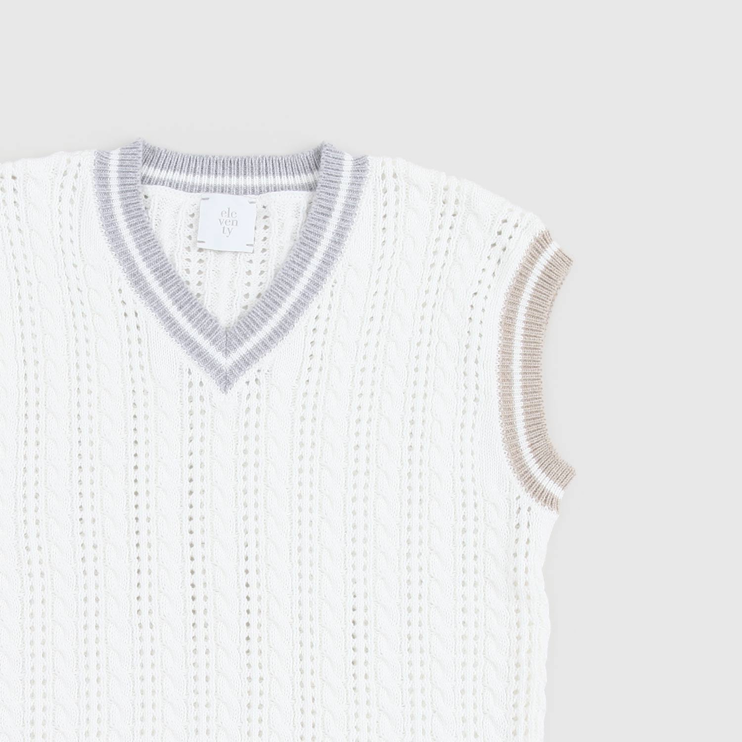 maglia gilet bianca ragazzo - annameglio.com abbigliamento moda