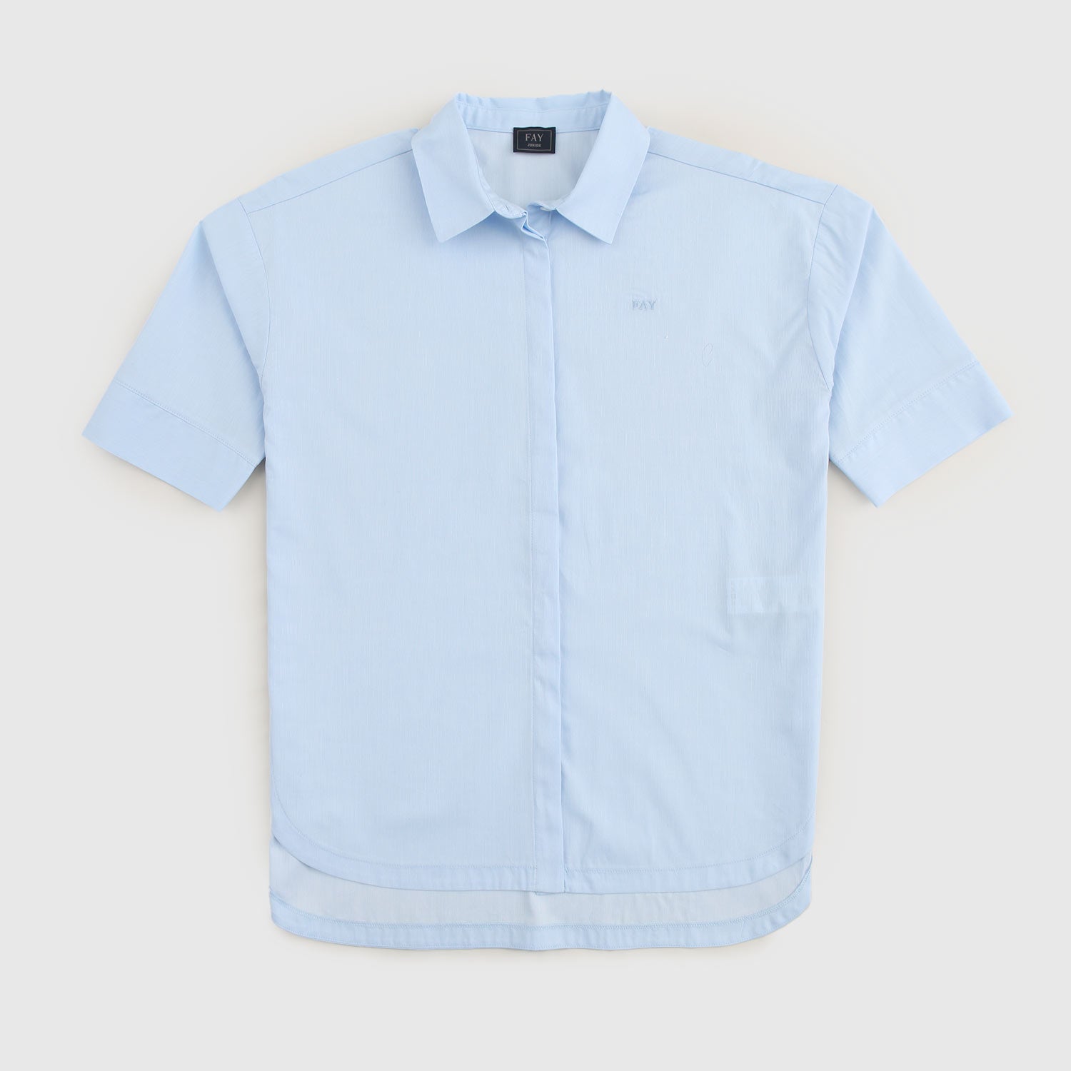 camicia celeste oversize - annameglio.com abbigliamento moda