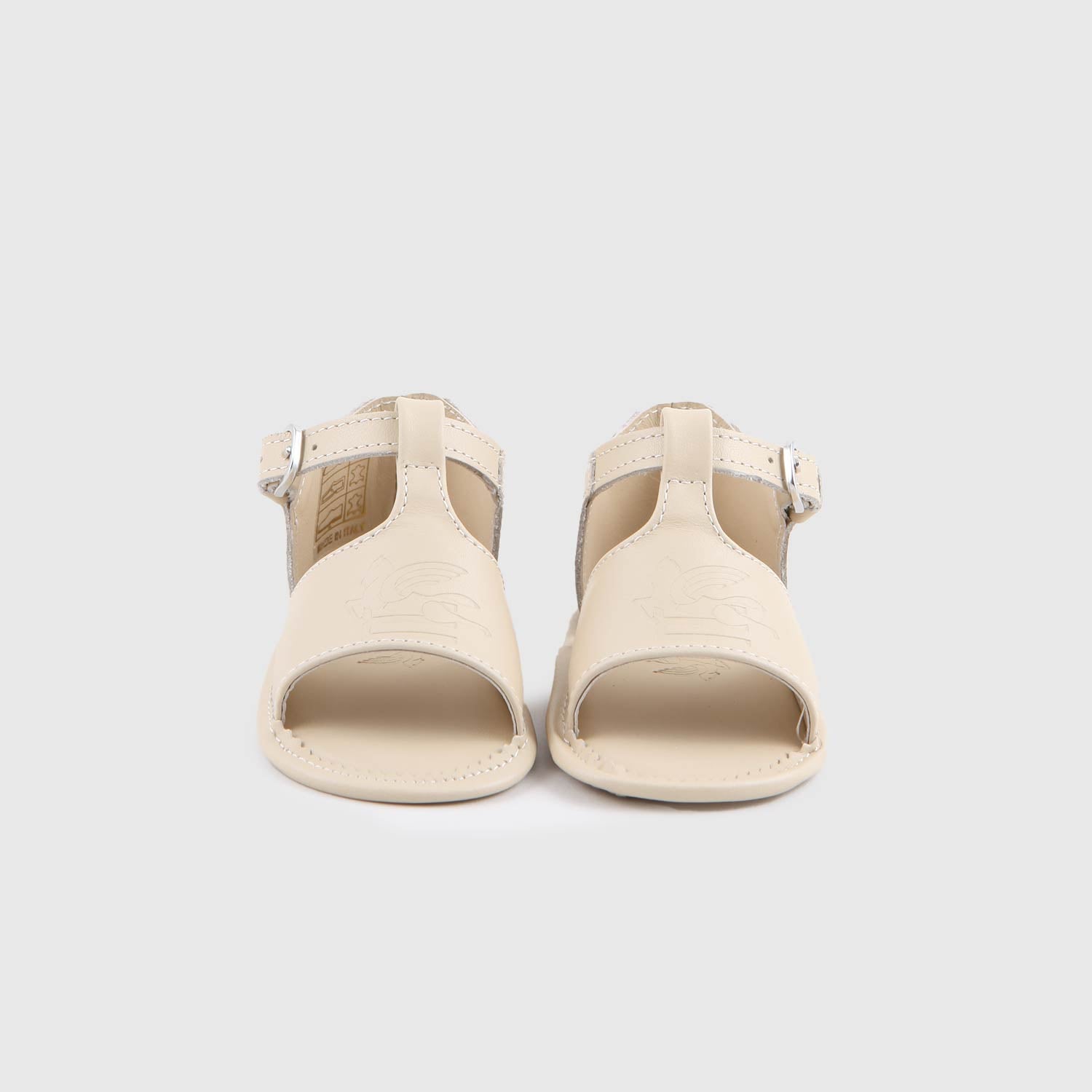 sandali in cuoio beige neonati - annameglio.com abbigliamento moda