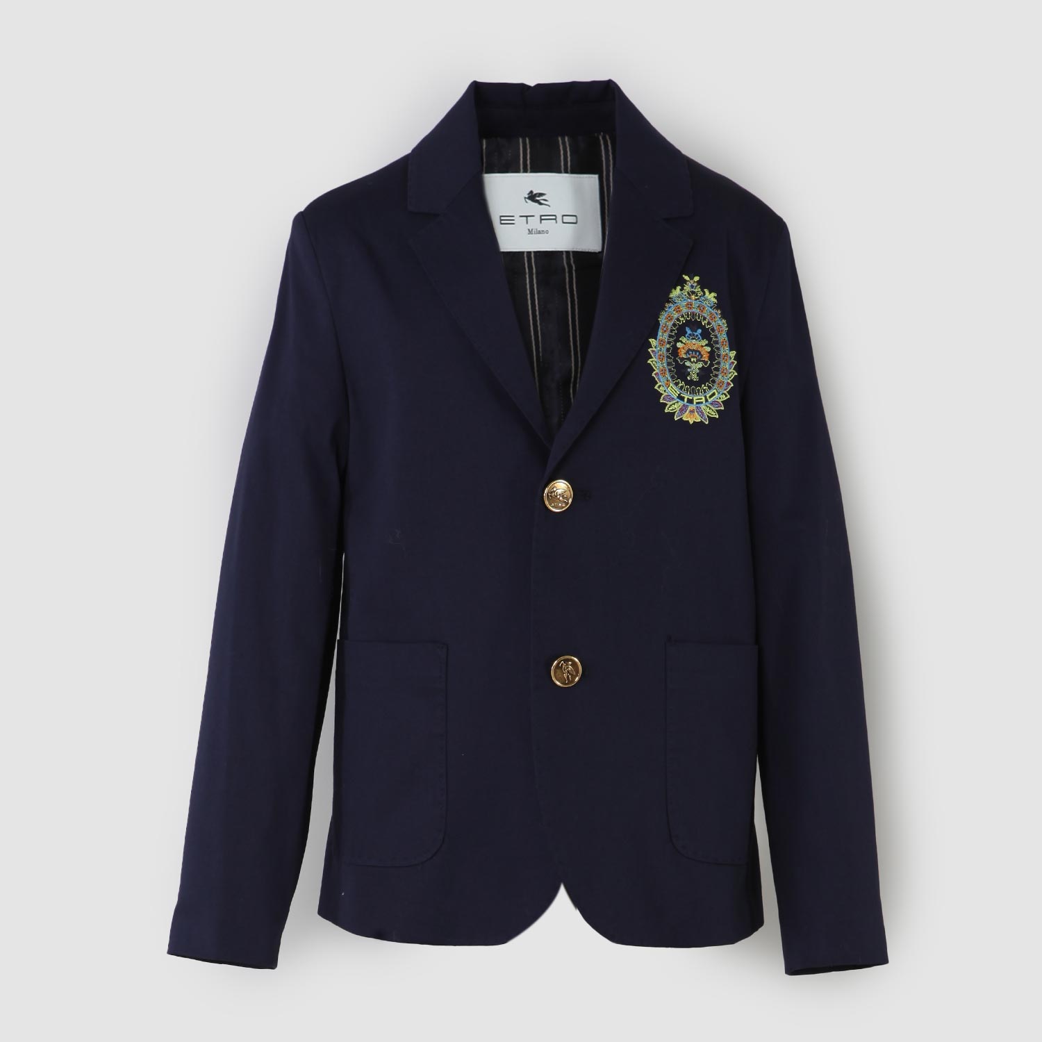 giacca blu notte cucitura multicolore ragazzo - annameglio.com abbigliamento moda