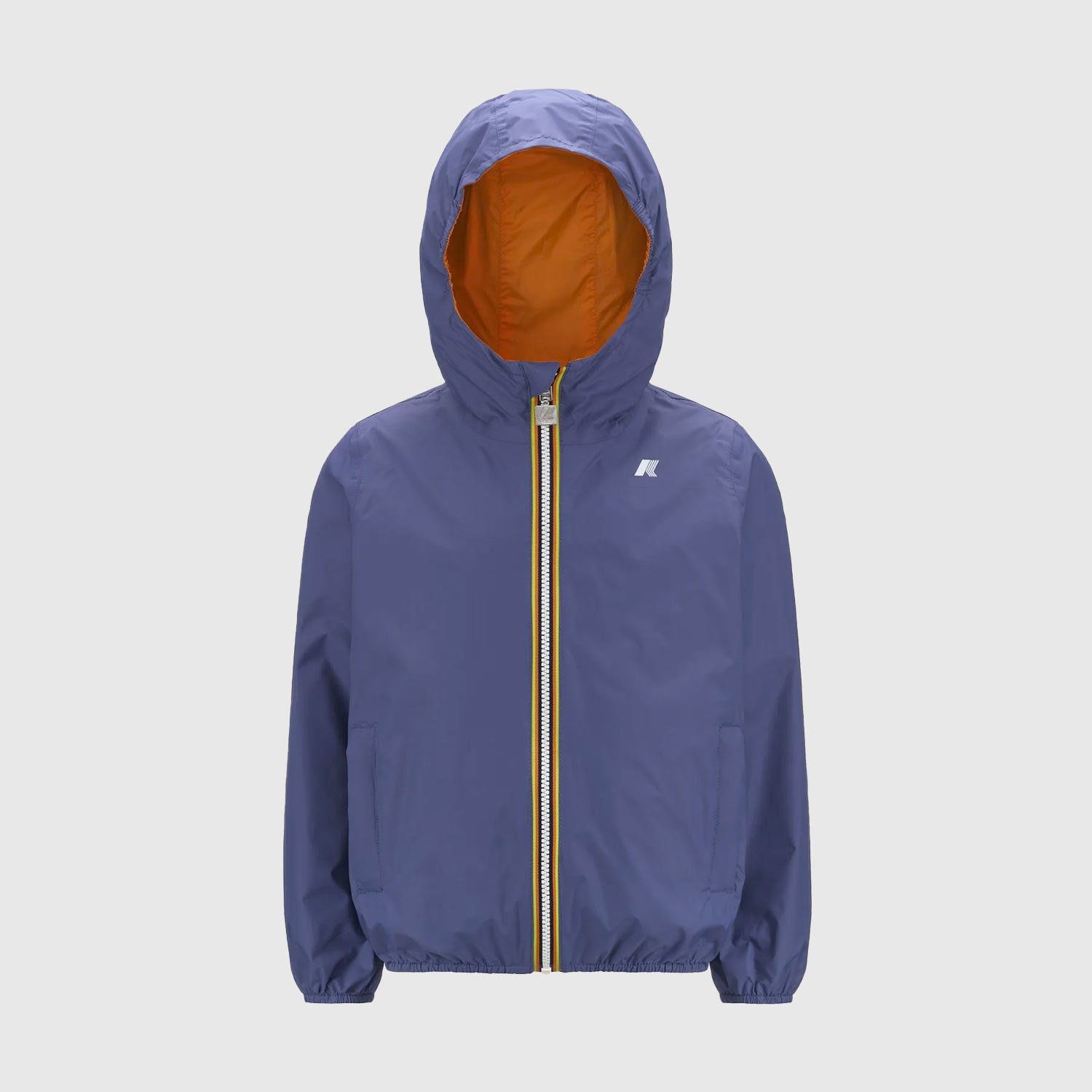 giacca celeste reversibile arancione - annameglio.com abbigliamento moda