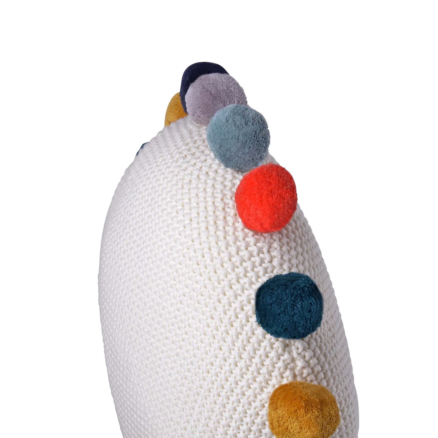 Cuscino rotondo con pompon - annameglio.com abbigliamento moda