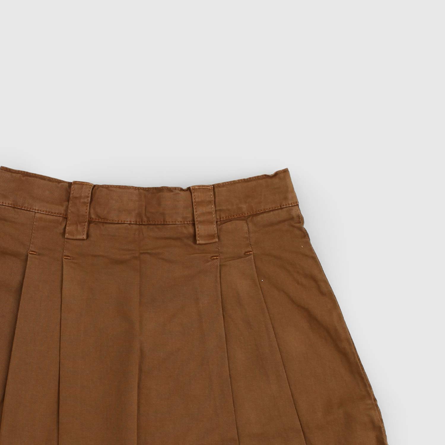 Gonna marrone di jeans plissettata - annameglio.com abbigliamento moda