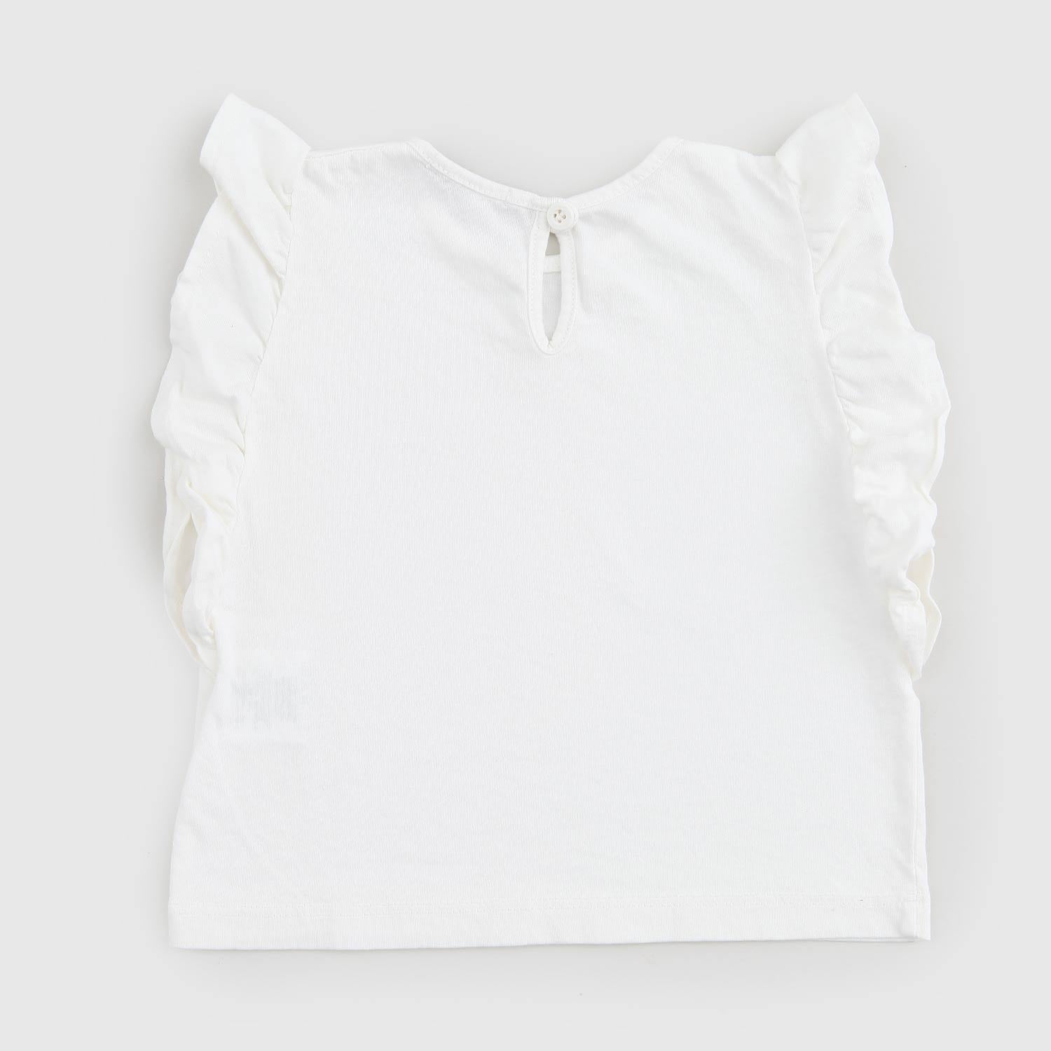t-shirt smanicata bianca neonata - annameglio.com abbigliamento moda