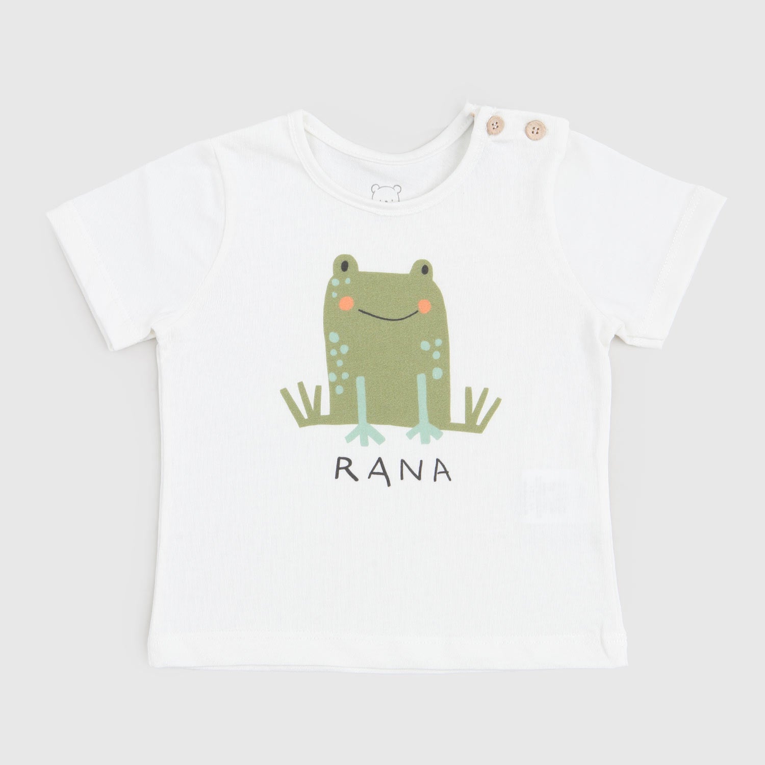 t-shirt bianca rana neonato - annameglio.com abbigliamento moda