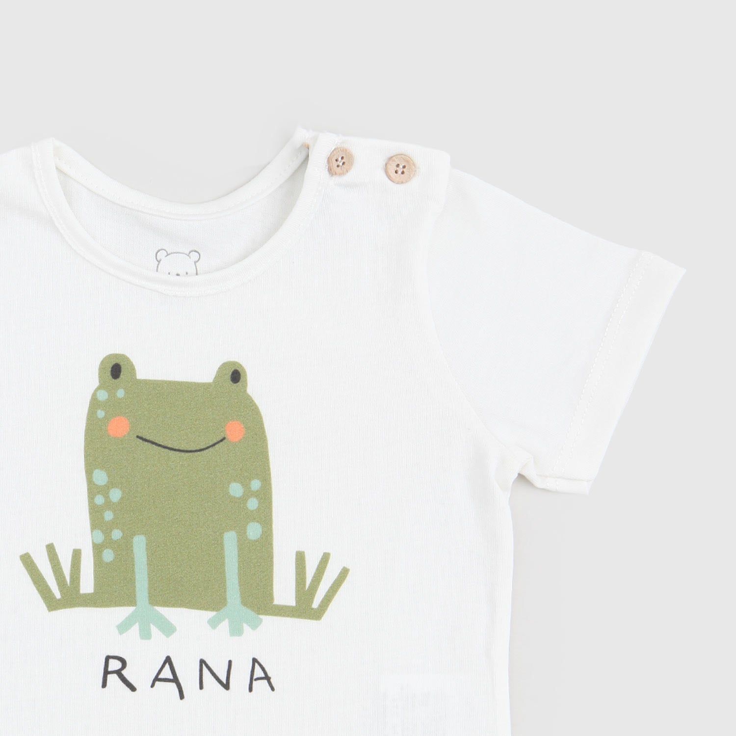 t-shirt bianca rana neonato - annameglio.com abbigliamento moda