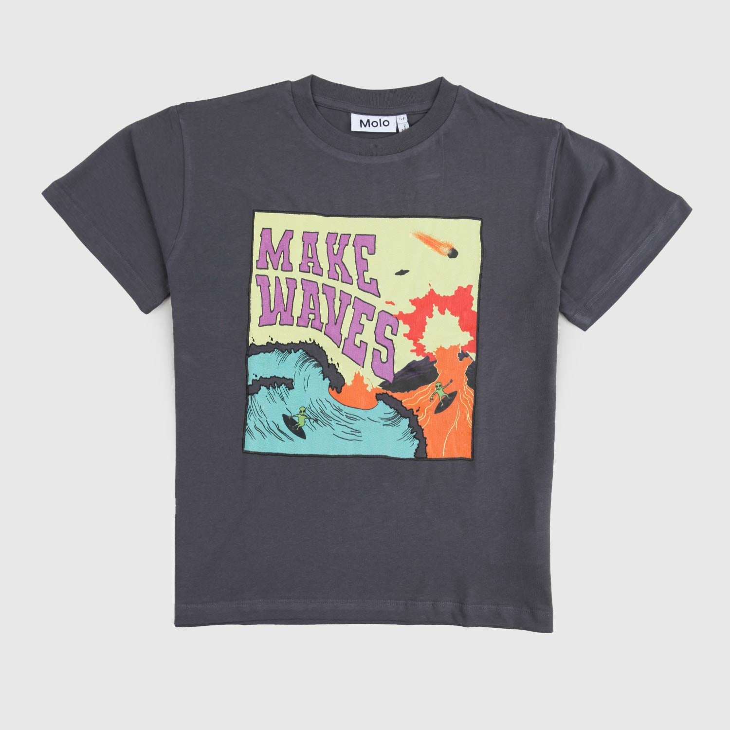 maglia grigia con stampa ragazzo - annameglio.com abbigliamento moda