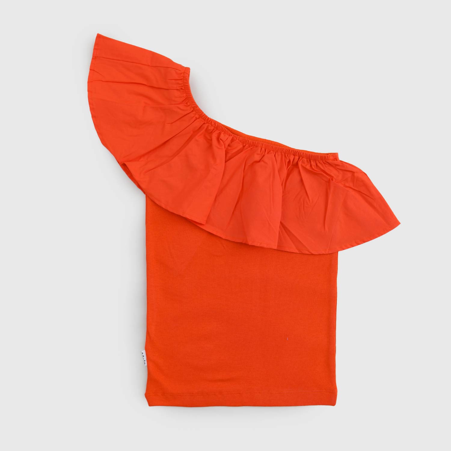 t-shirt monospalla arancione ragazza - annameglio.com abbigliamento moda