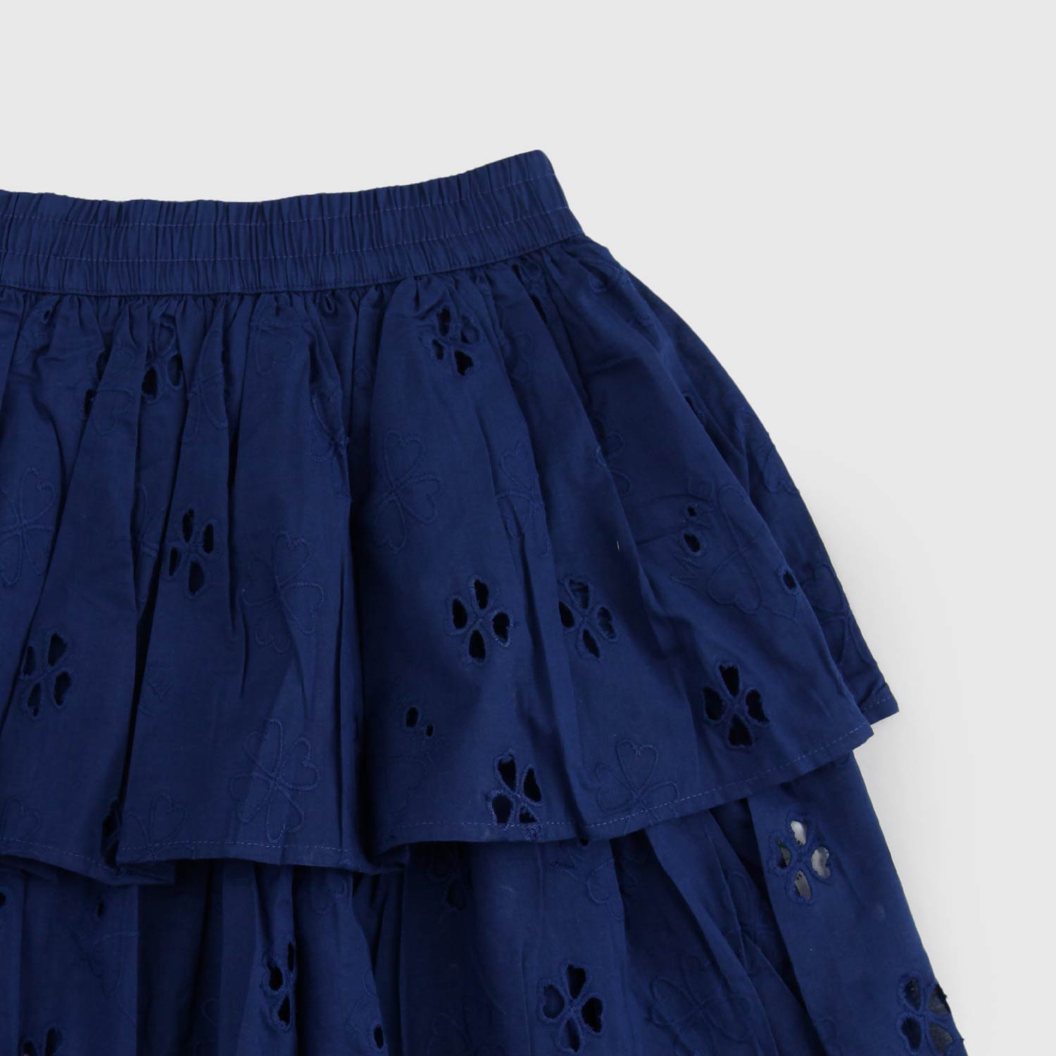 gonna blu con vita elasticizzata bambina - annameglio.com abbigliamento moda