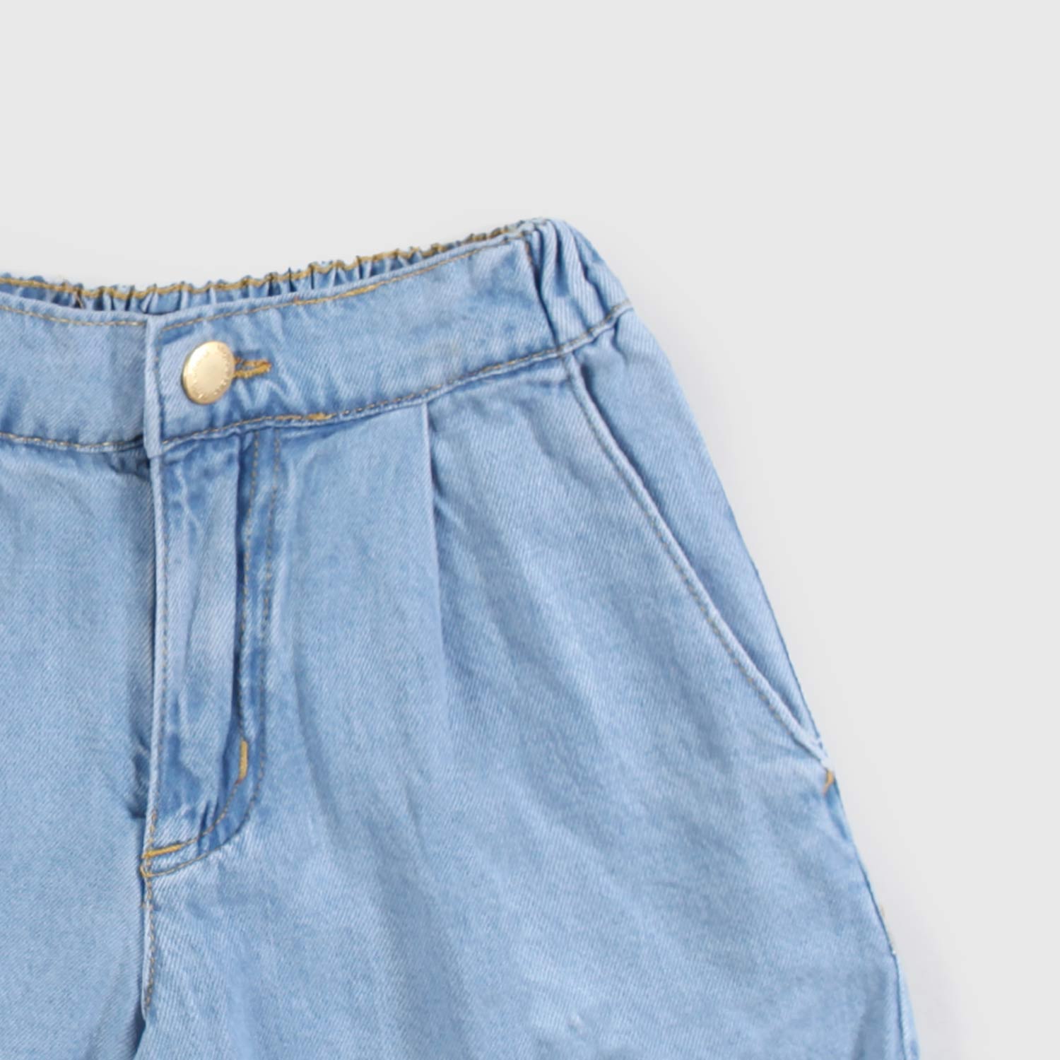 bermuda ragazza in denim - annameglio.com abbigliamento moda