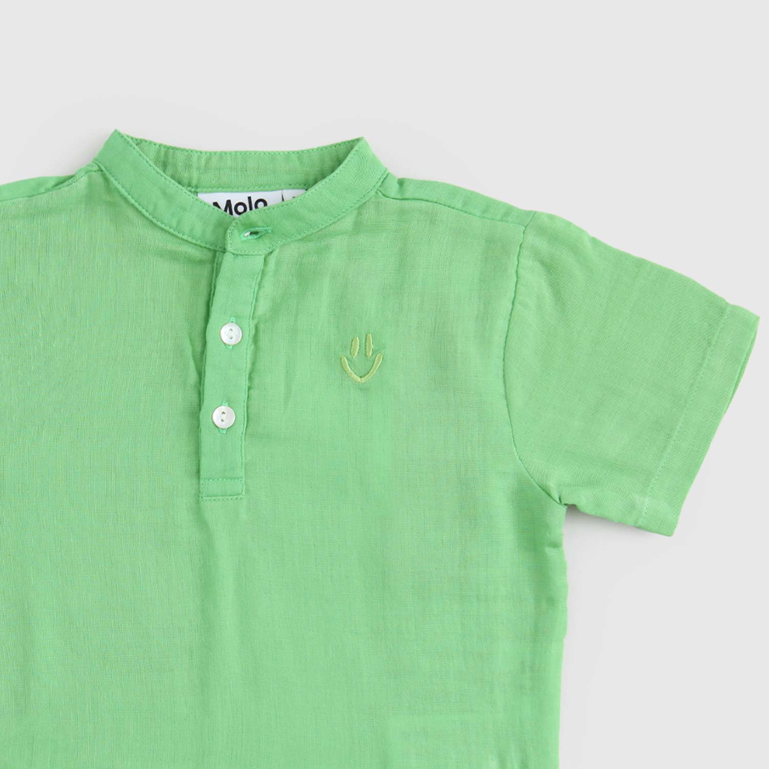 t-shirt verde collo alla coreana neonato - annameglio.com abbigliamento moda