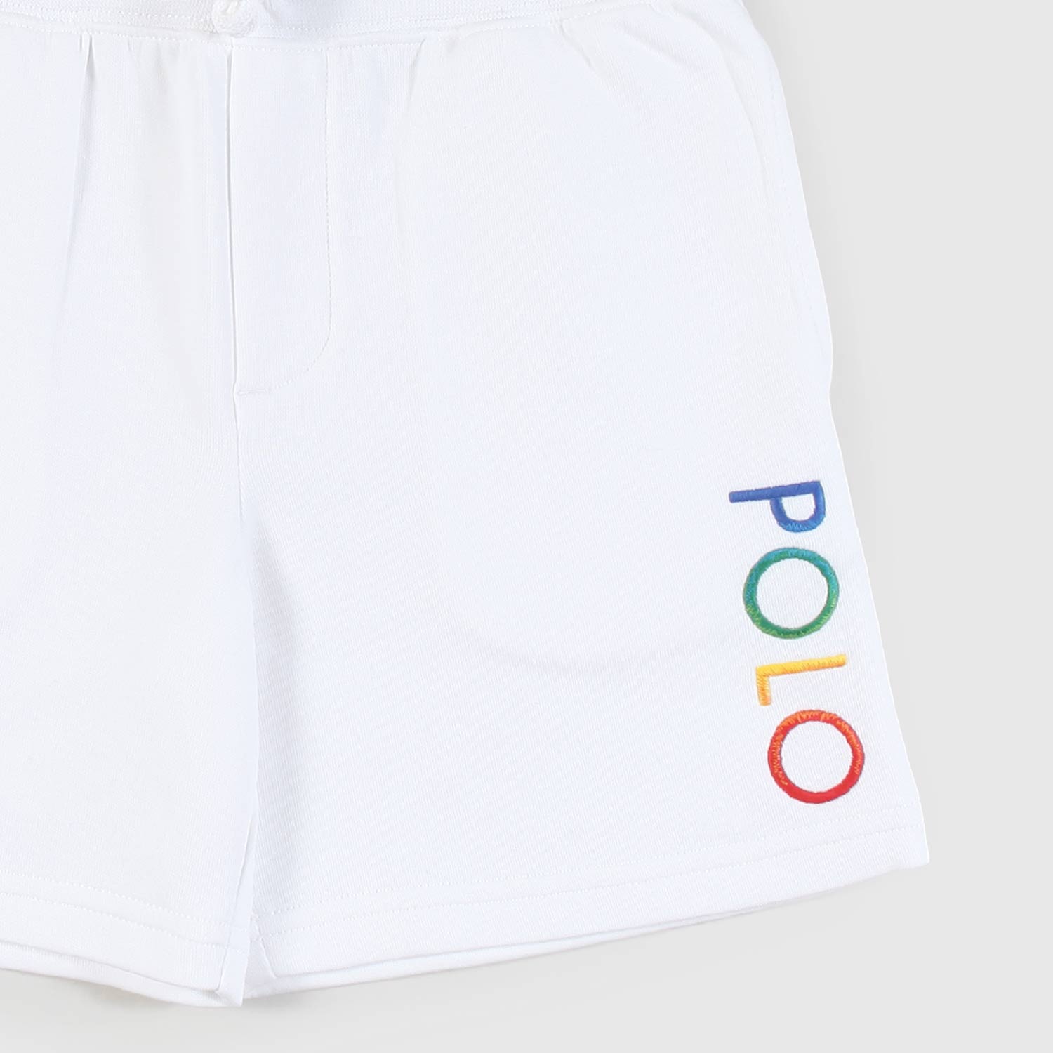 pantaloncino bianco con scritta arcobaleno - annameglio.com abbigliamento moda