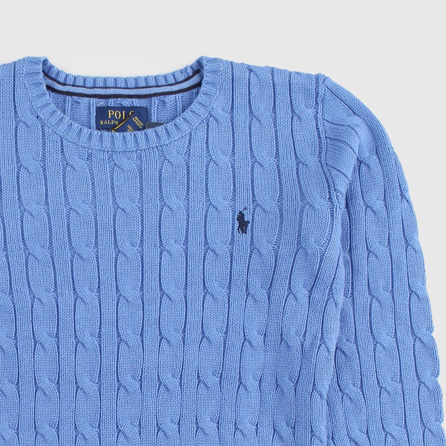 maglioncino celeste con cavallino blu ragazzo - annameglio.com abbigliamento moda