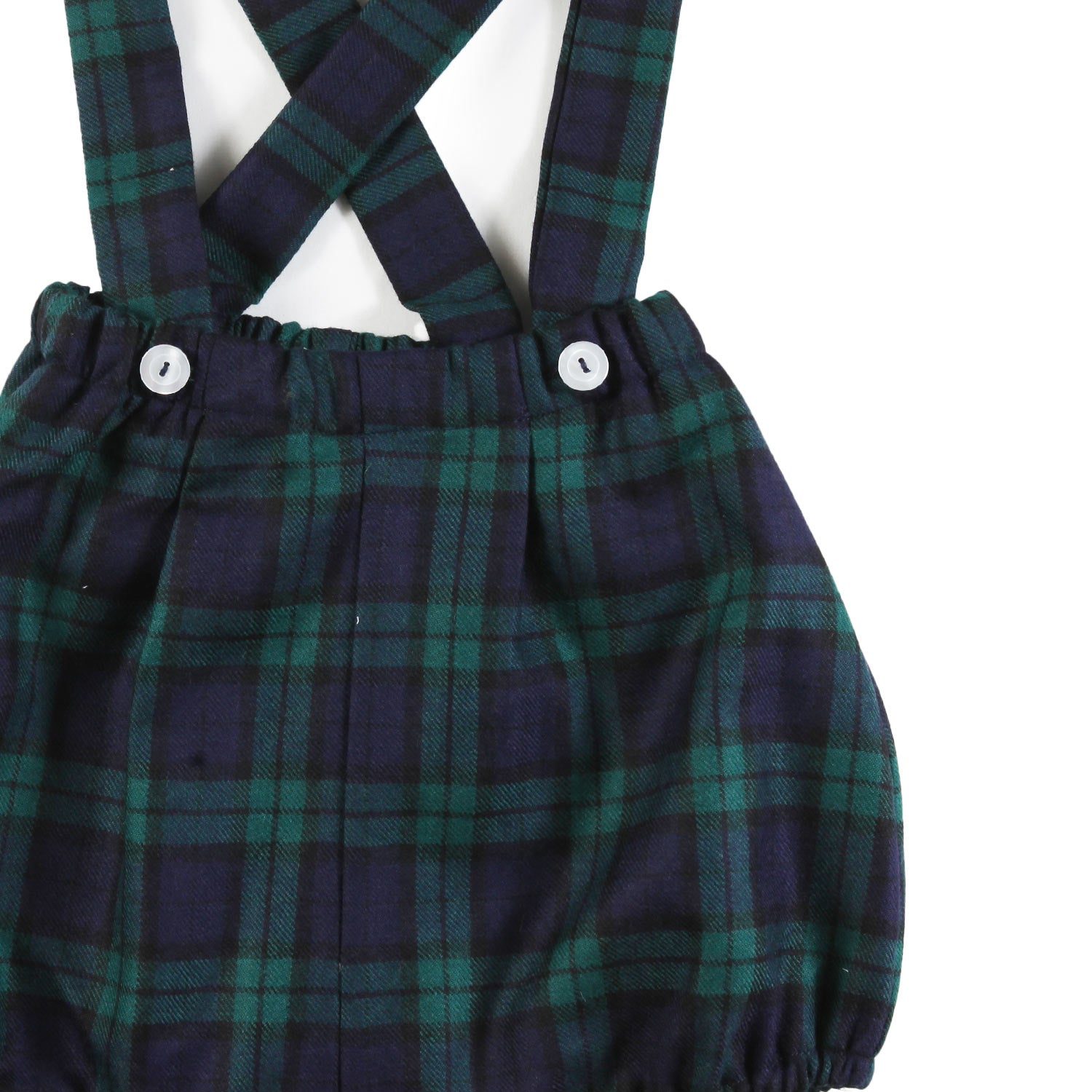 Culotte salopette Colibri tartan verde e blu Bimbo - annameglio.com abbigliamento moda