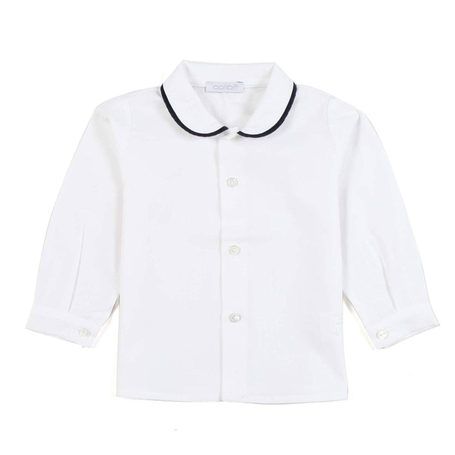 Camicia piquet Colibri bianca e verde Bimbo - annameglio.com abbigliamento moda