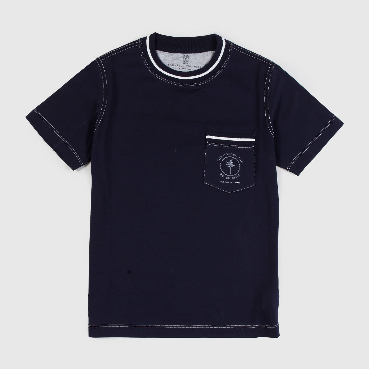 t-shirt blu con taschino ragazzo - annameglio.com abbigliamento moda