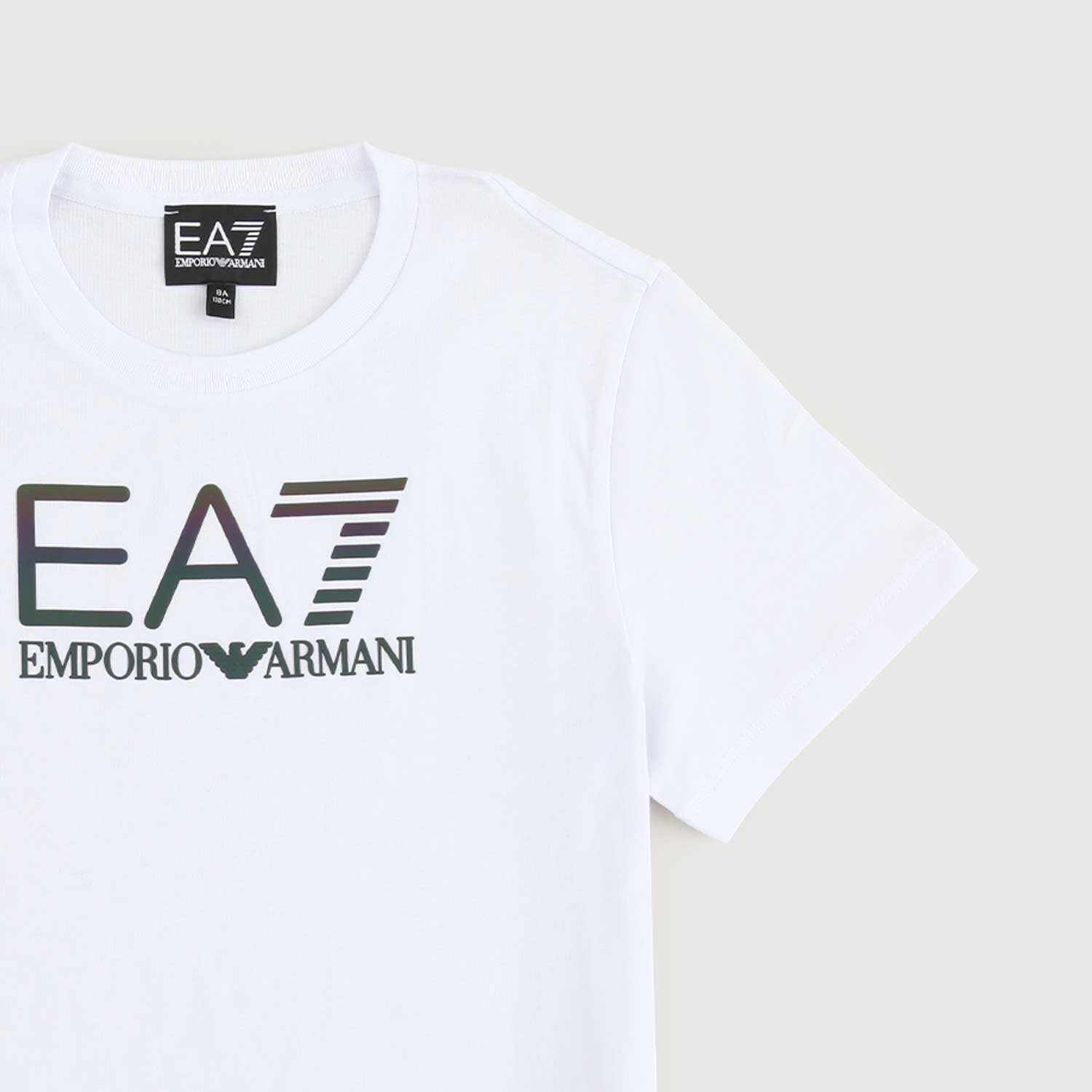 t-shirt bianca logo in gomma teen - annameglio.com abbigliamento moda