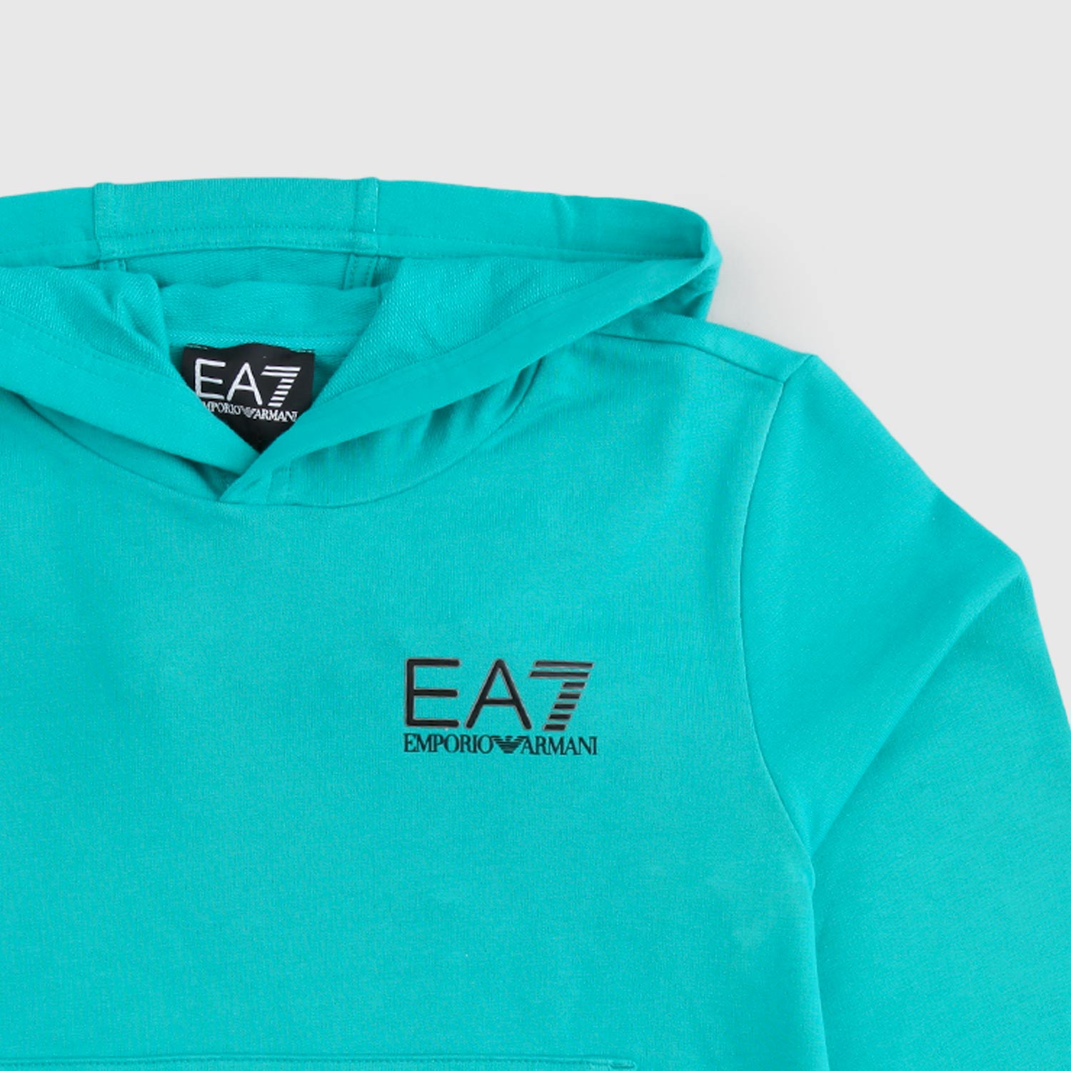 felpa turchese cappuccio ragazzo - annameglio.com abbigliamento moda