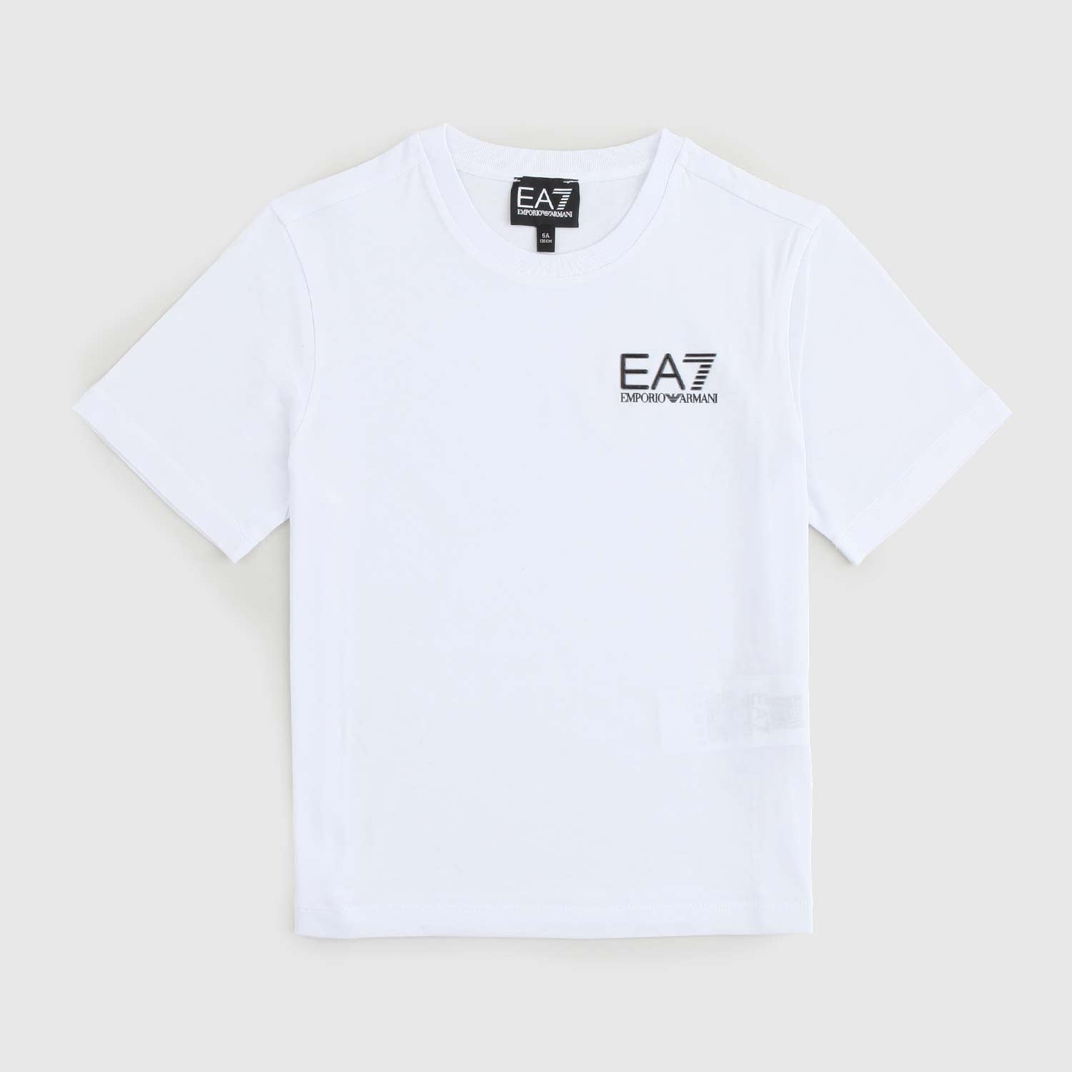 t-shirt bianca logo in gomma ragazzo - annameglio.com abbigliamento moda