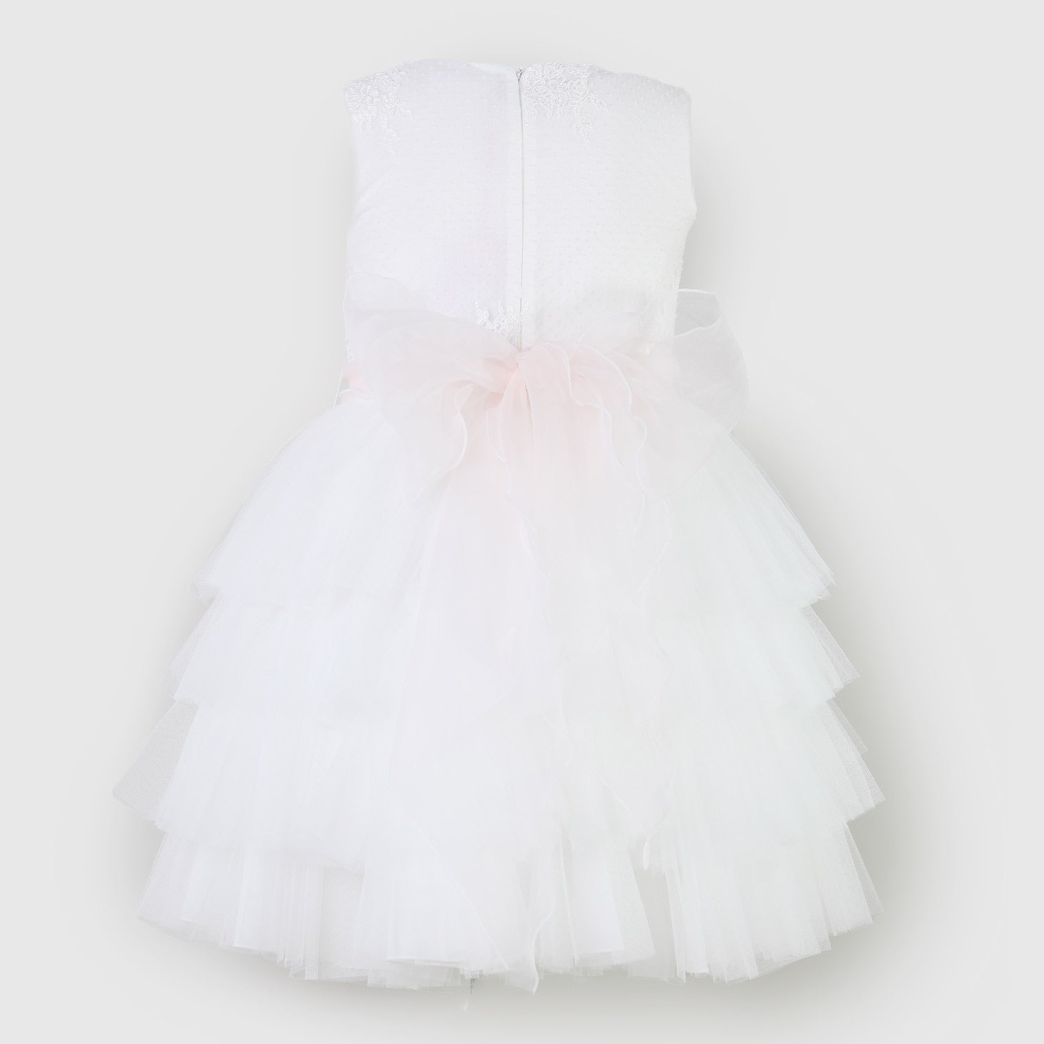 Vestito bianco con cintura rosa - annameglio.com abbigliamento moda