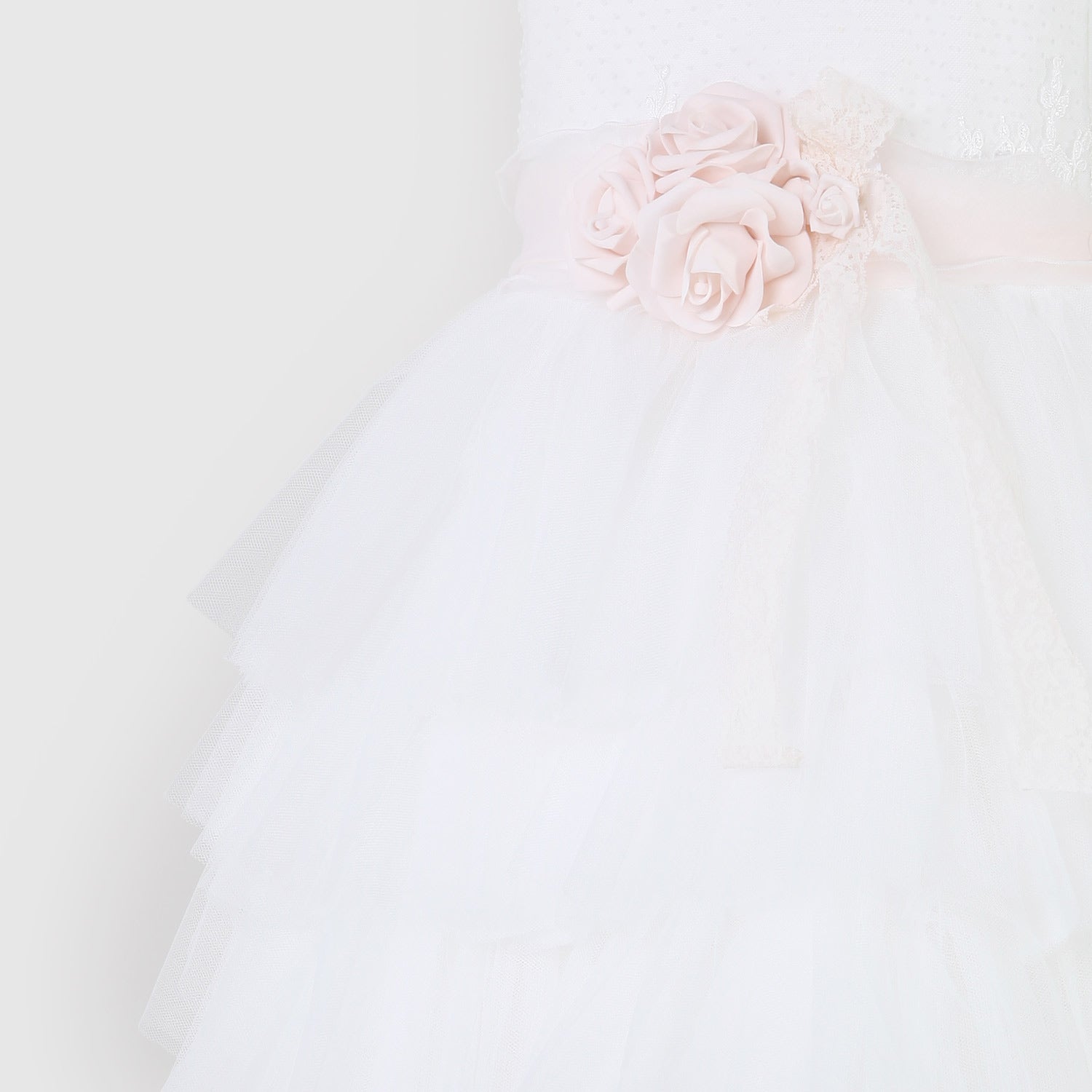 Vestito bianco con cintura rosa - annameglio.com abbigliamento moda