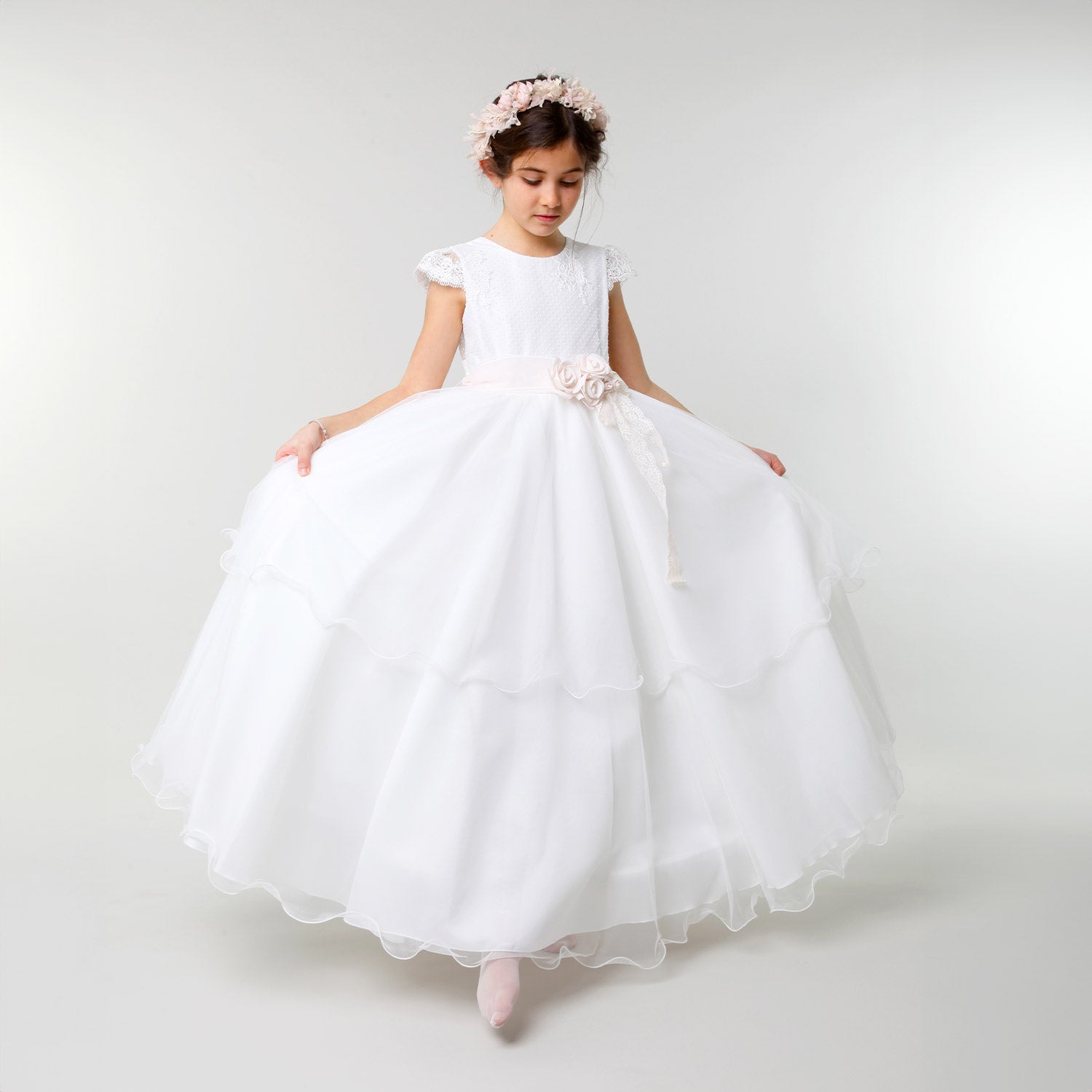 vestito bianco con corpetto in pizzo - annameglio.com abbigliamento moda