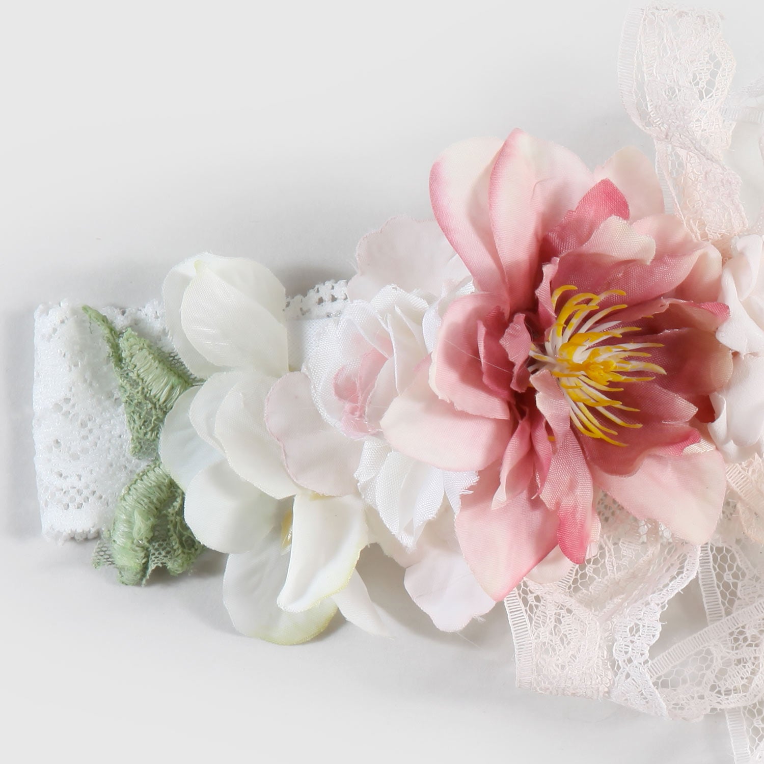 fascetta corona in pizzo con dettagli floreali - annameglio.com abbigliamento moda