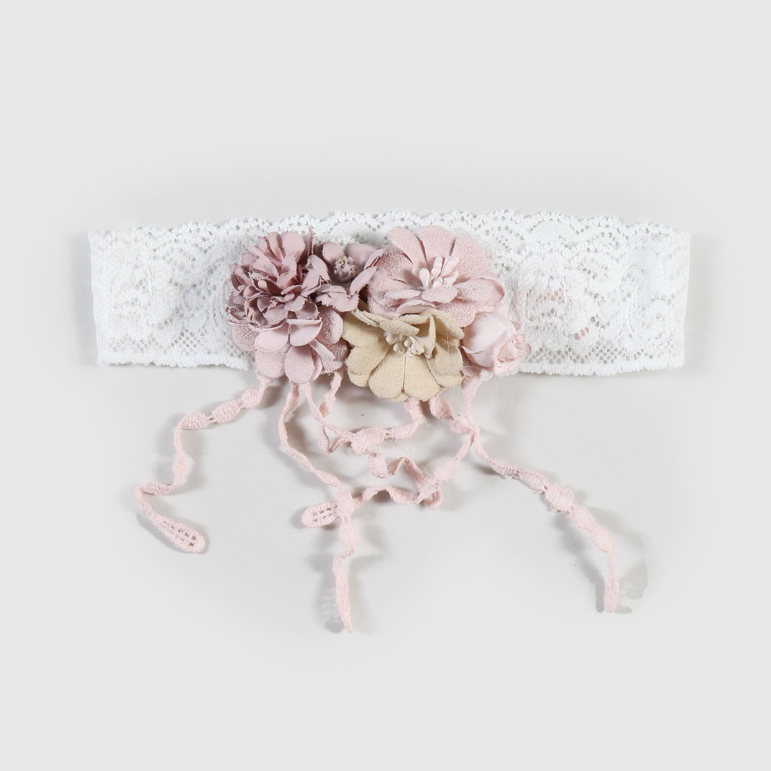 fascetta corona floreale in pizzo - annameglio.com abbigliamento moda