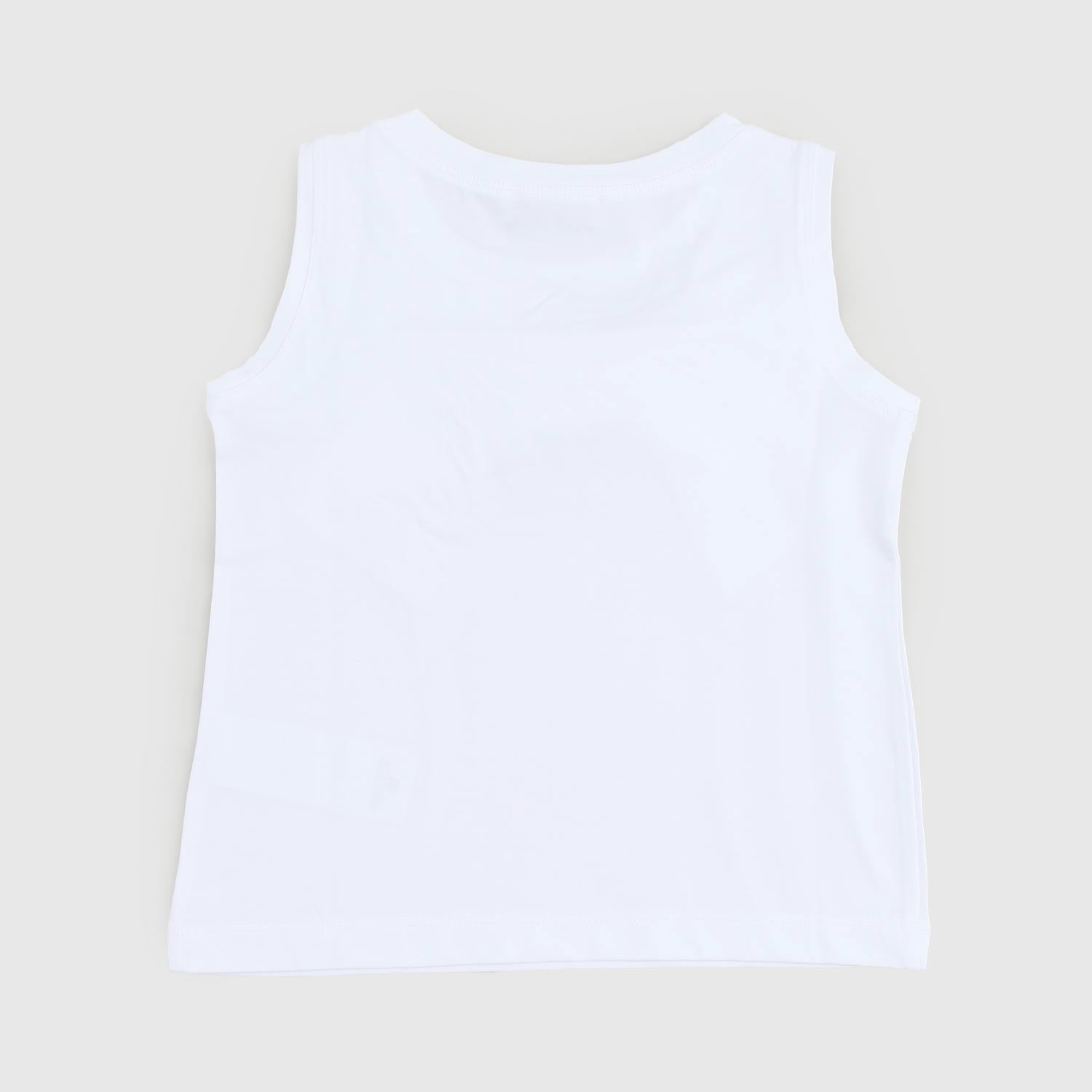 t-shirt smanicata bianca fiocco bambina - annameglio.com abbigliamento moda