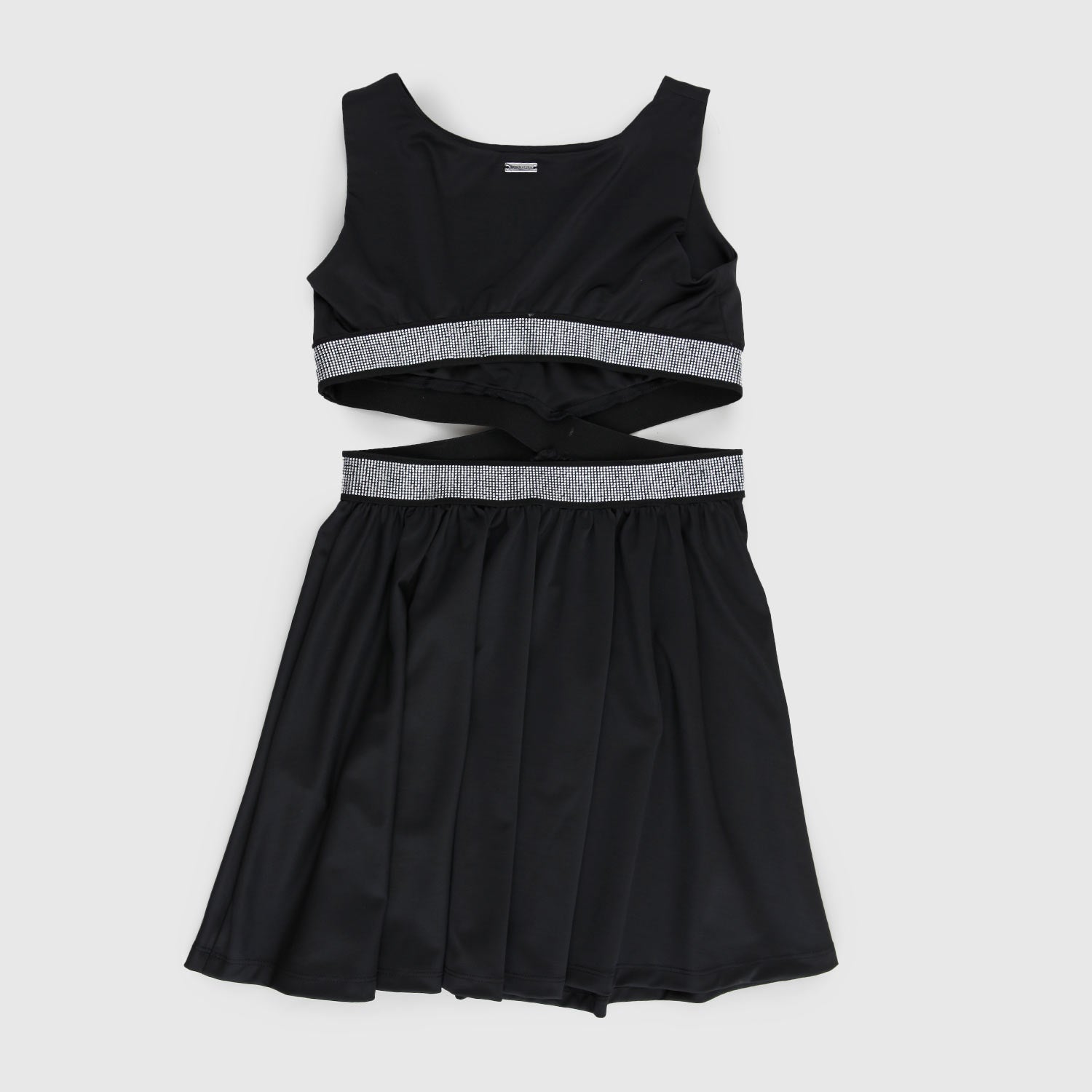 abito nero con brillantini bambina - annameglio.com abbigliamento moda