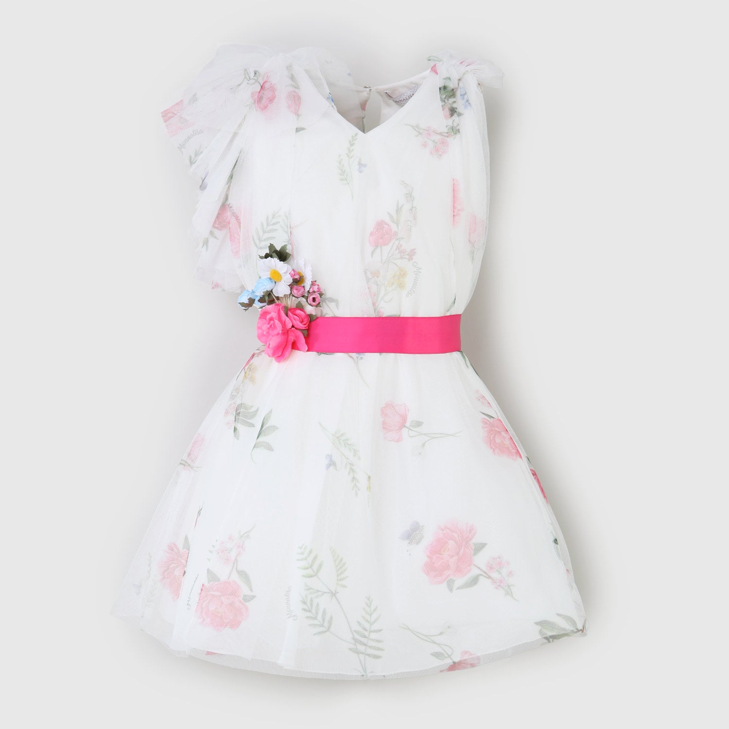 abito bianco con volant bambina - annameglio.com abbigliamento moda