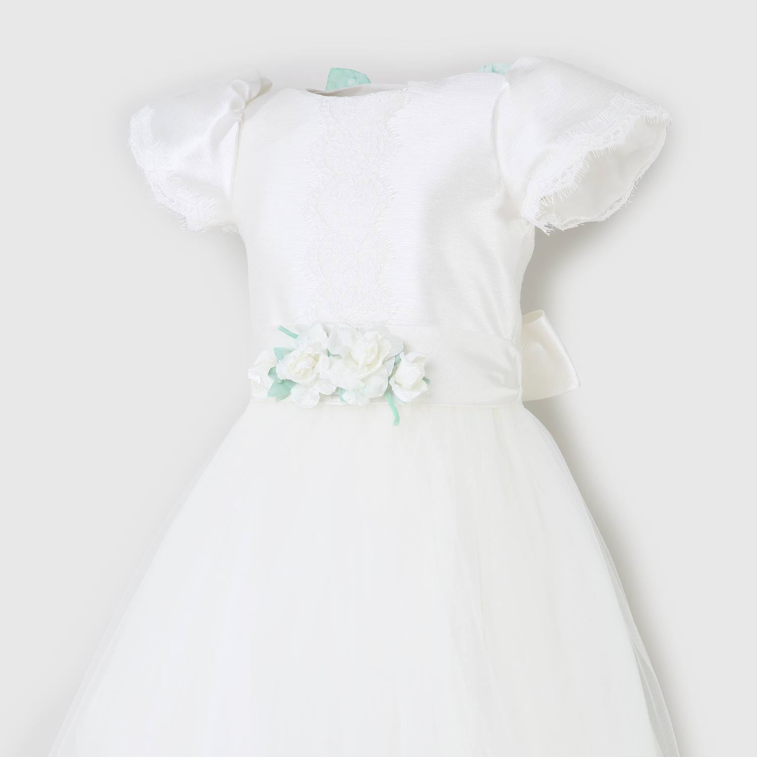 abito avorio maniche a palloncino bambina - annameglio.com abbigliamento moda