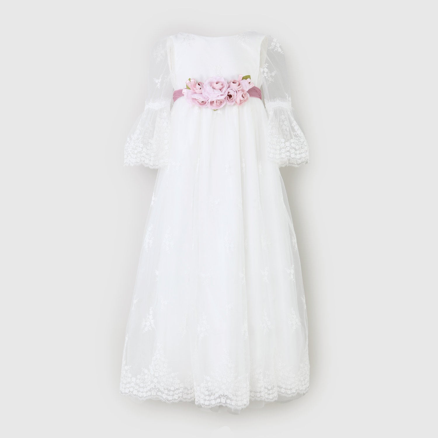 abito bianco con pizzo bambina - annameglio.com abbigliamento moda