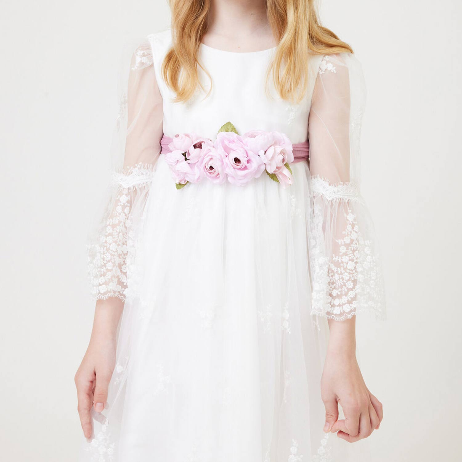abito bianco con pizzo bambina - annameglio.com abbigliamento moda