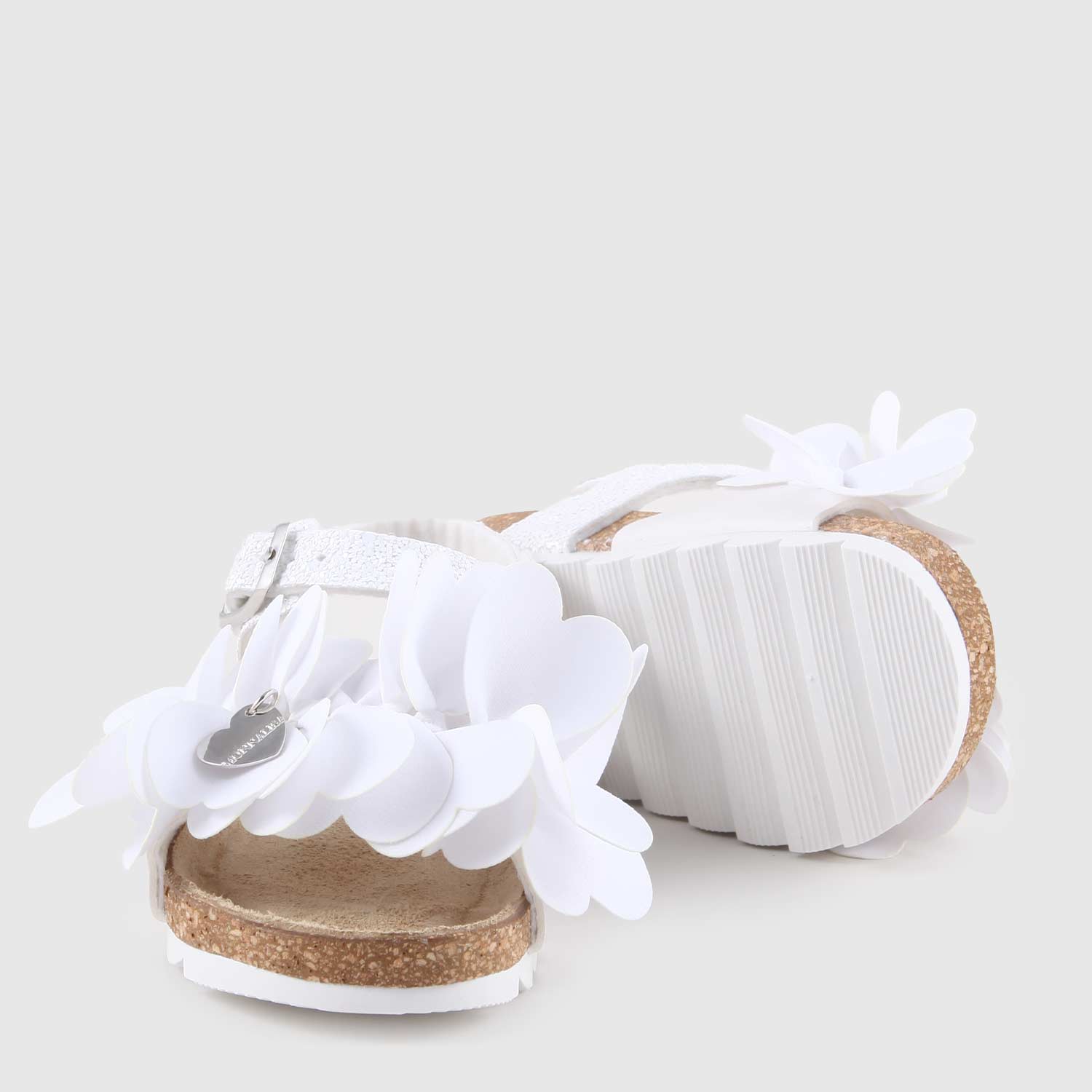 sandali bianchi con petali bambina - annameglio.com abbigliamento moda