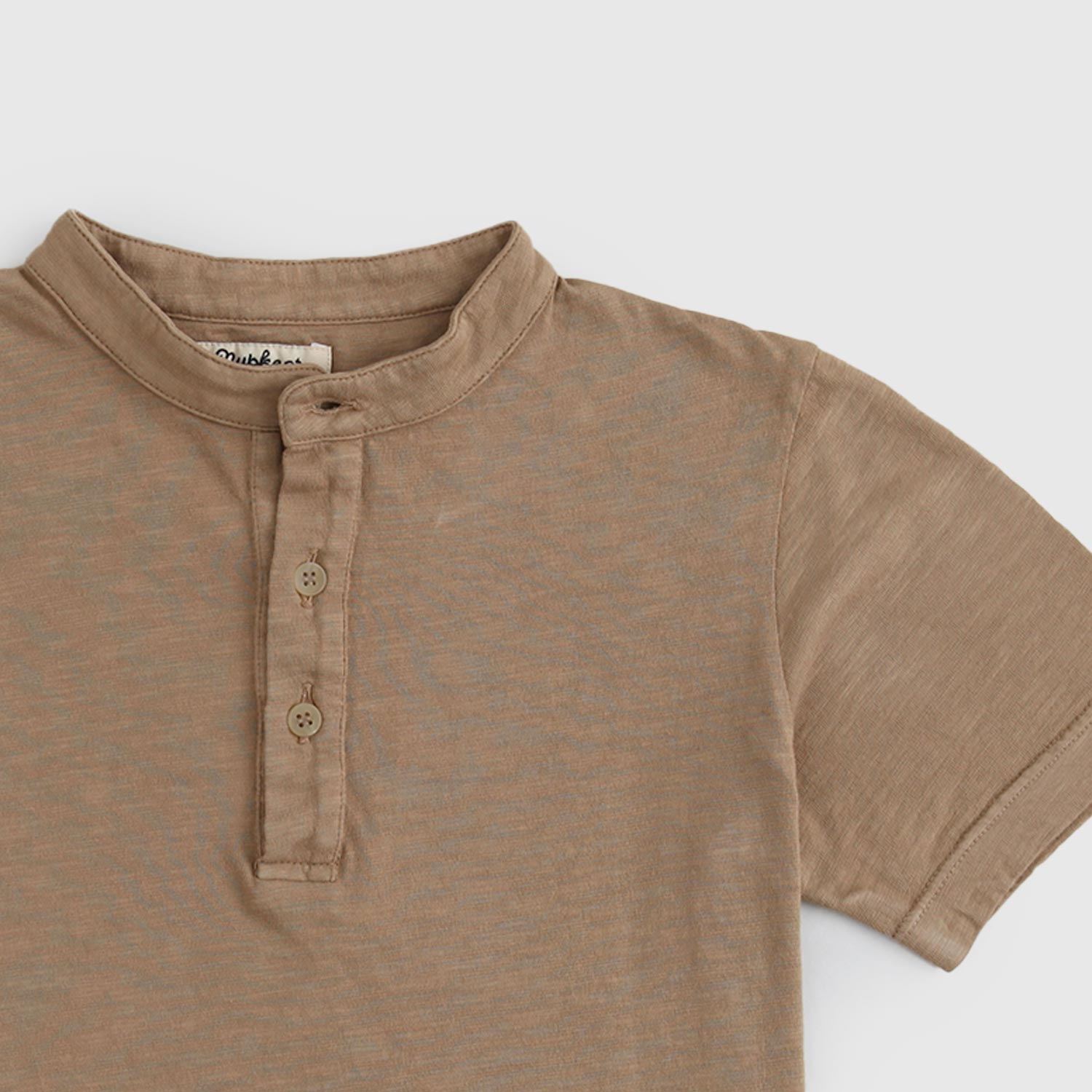 Maglia marrone con collo coreano bambino e ragazzo - annameglio.com abbigliamento moda