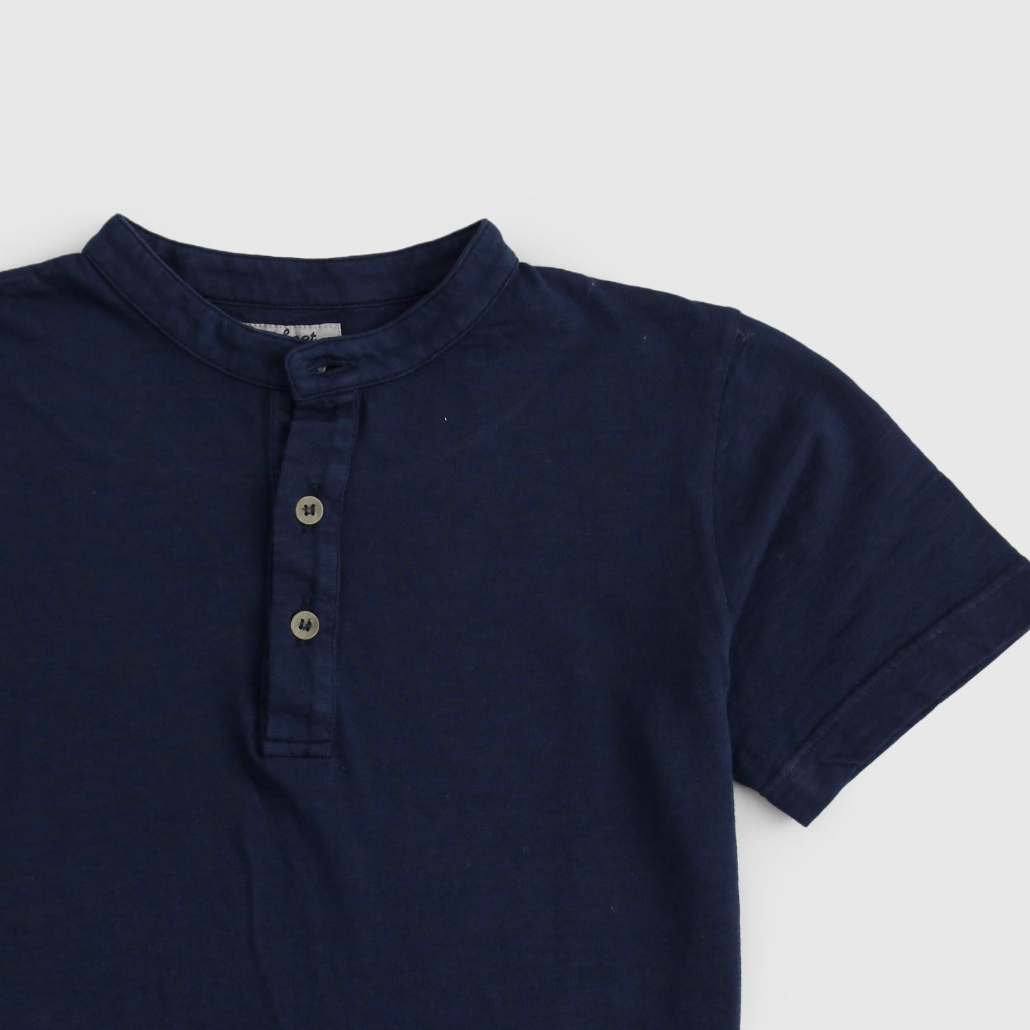 maglia blu collo coreano bambino e ragazzo - annameglio.com abbigliamento moda