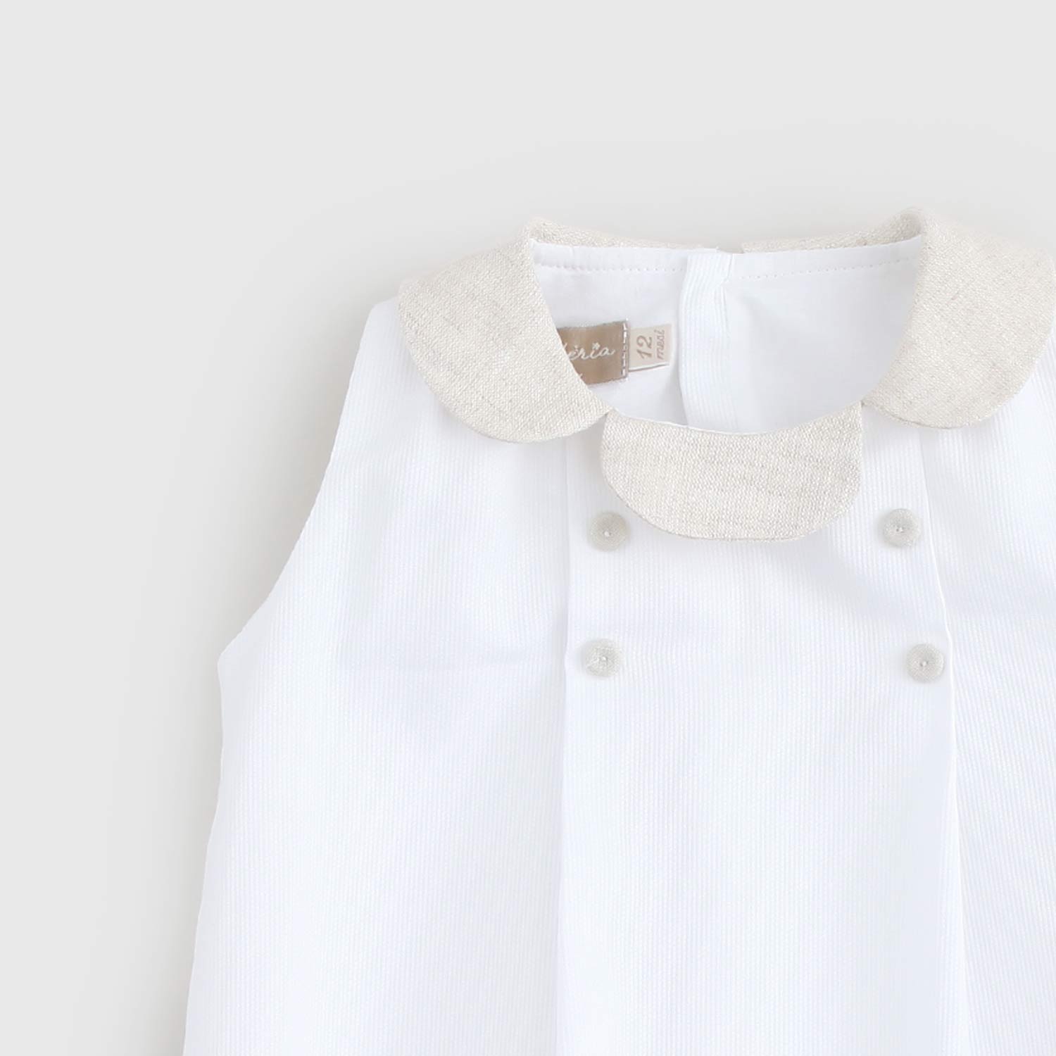 pagliaccetto bianco e beige neonato - annameglio.com abbigliamento moda