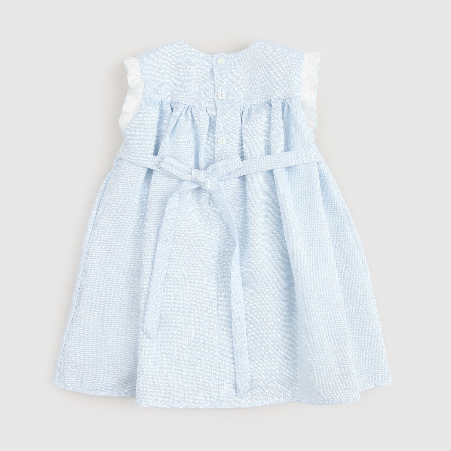 vestito azzurro smanicato neonata - annameglio.com abbigliamento moda