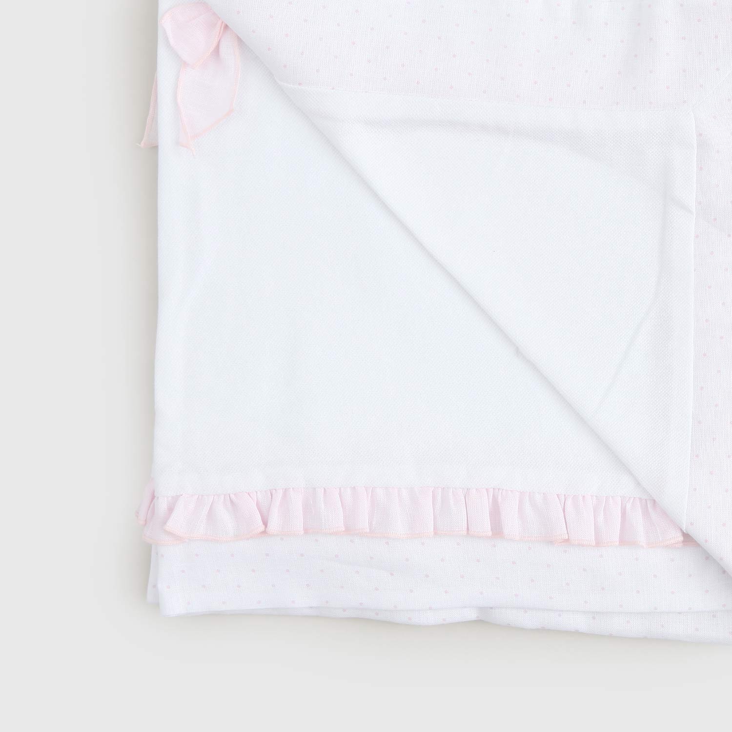 copertina bianca e rosa neonata - annameglio.com abbigliamento moda