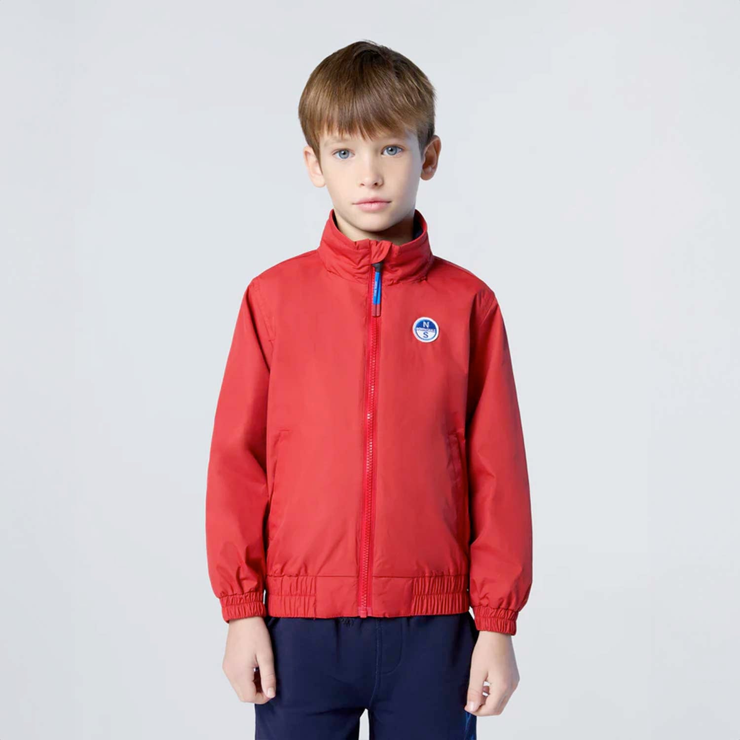 Giacca Sailor rossa in taslan riciclato - annameglio.com abbigliamento moda