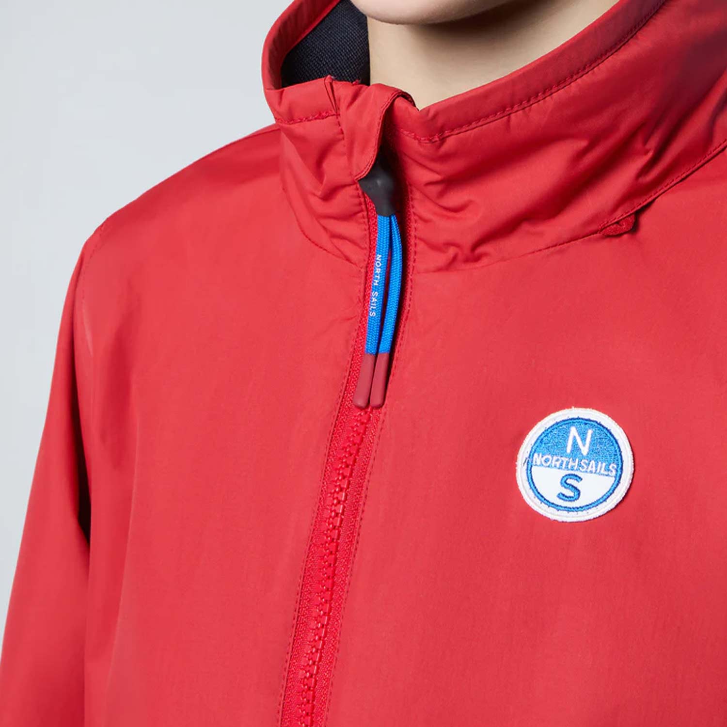 Giacca Sailor rossa in taslan riciclato - annameglio.com abbigliamento moda