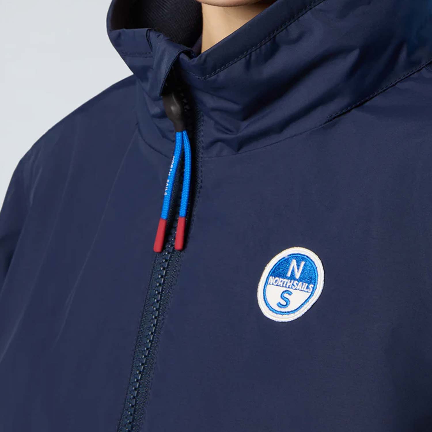 Giacca Sailor Blu Navy in taslan riciclato - annameglio.com abbigliamento moda