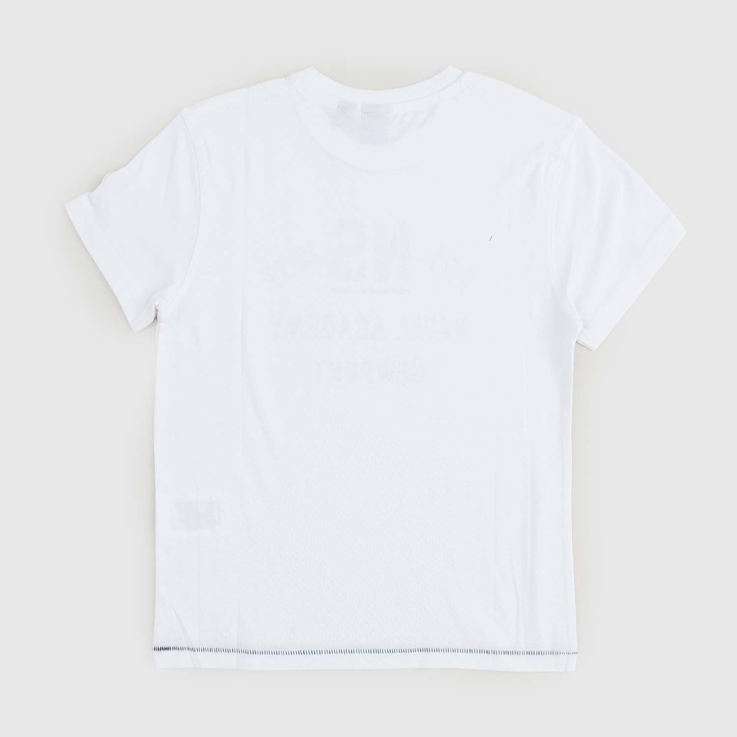 T-shirt bianca con stampa Newport - annameglio.com abbigliamento moda